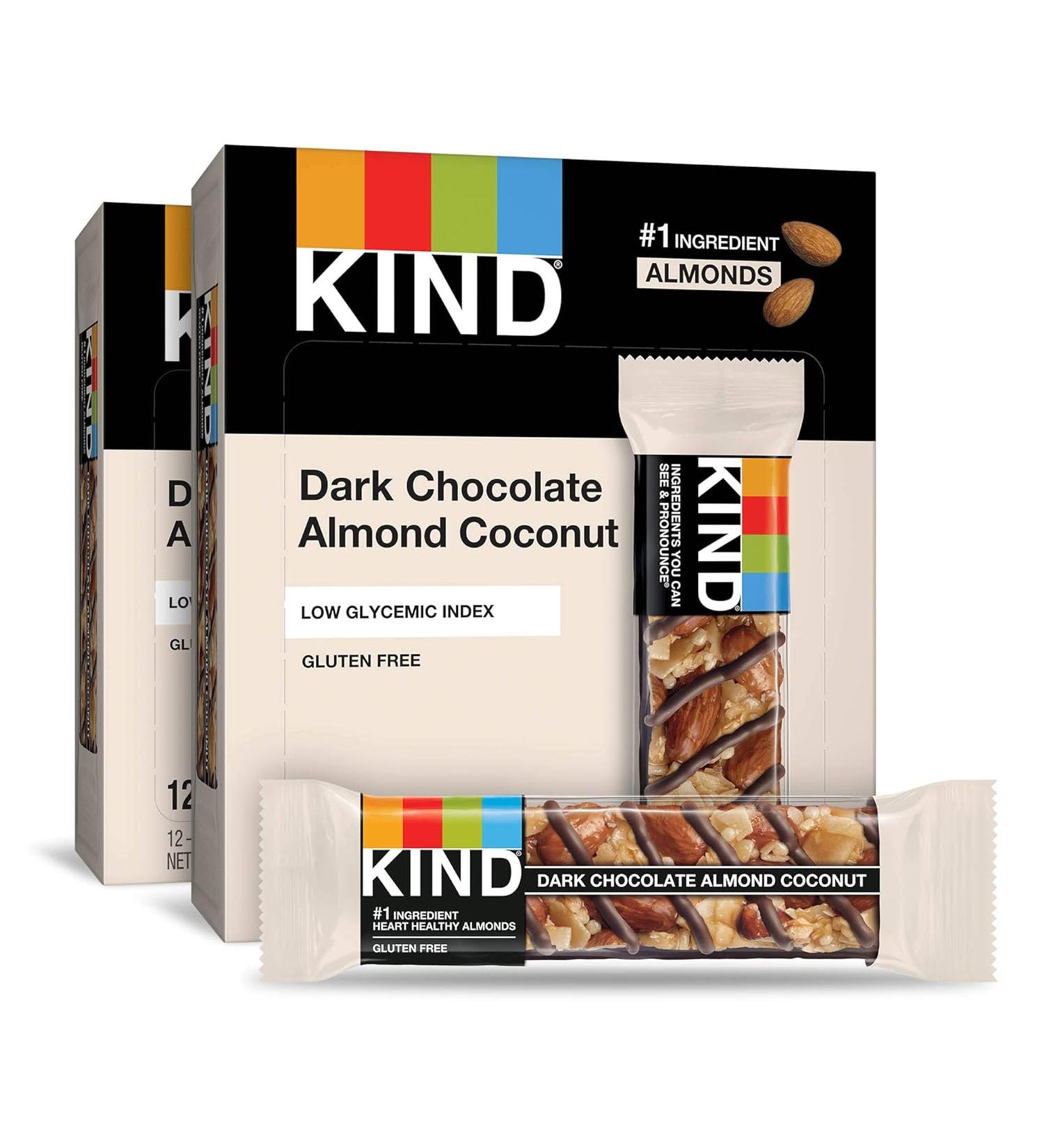 IND Bars Dark Chocolate Almond & Coconut - 24 Count - Buy Online on GoSupps.com