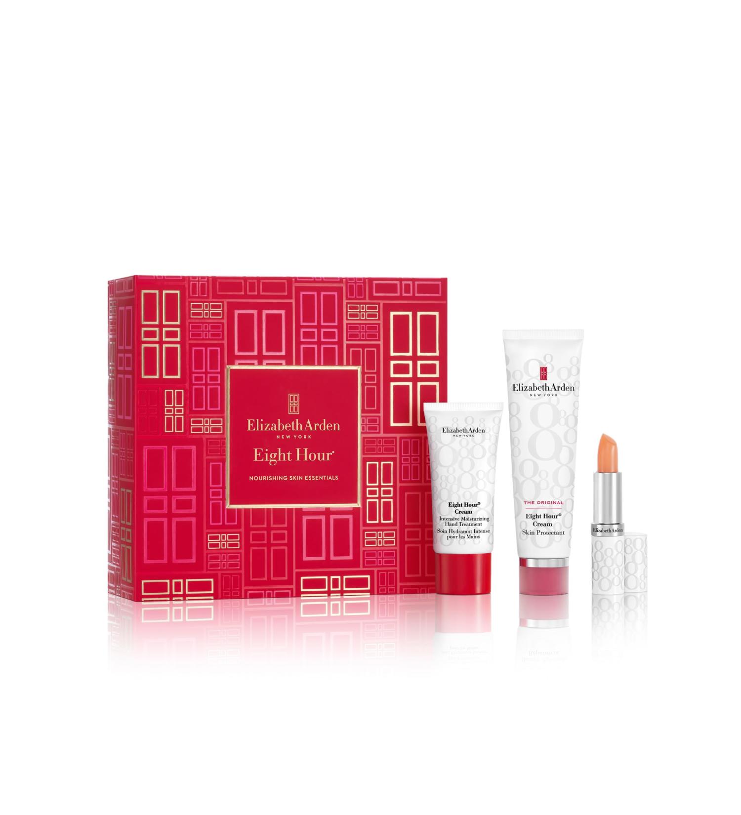 Buy Elizabeth Arden Eight Hour Nourishing Skin Essentials 3-Piece Travel Size Moisturizing Skincare Holiday Gift Set - International Shipping Available - Buy Online on GoSupps.com