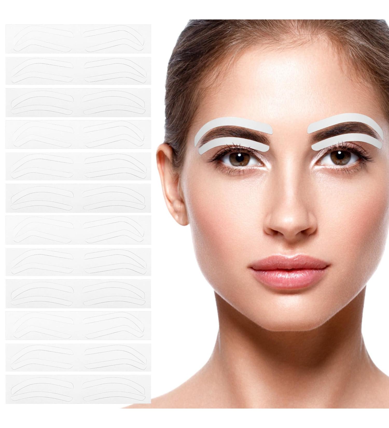 Healeved 12 Sheets Eyebrow Stencil Kit Brow Stickers Eyebrow Stencils Disposable Eyebrow Tape Adhesive Eyebrow Template - Buy Online on GoSupps.com