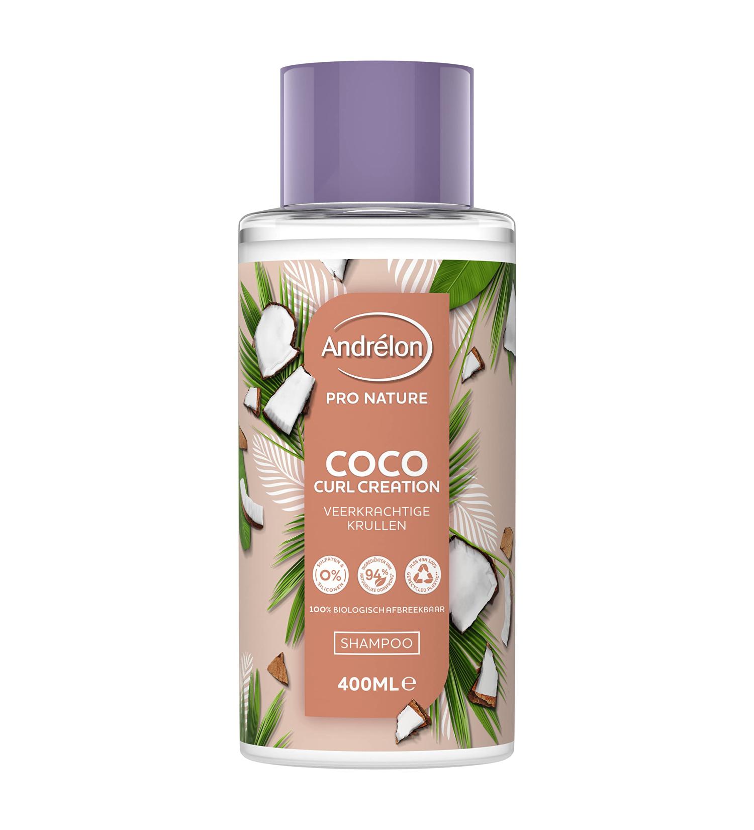 Unilever Benelux Andr lon Pro Nature Coco Curl Creation Shampoo for bouncy natural curls 400 ml - Buy Online on GoSupps.com