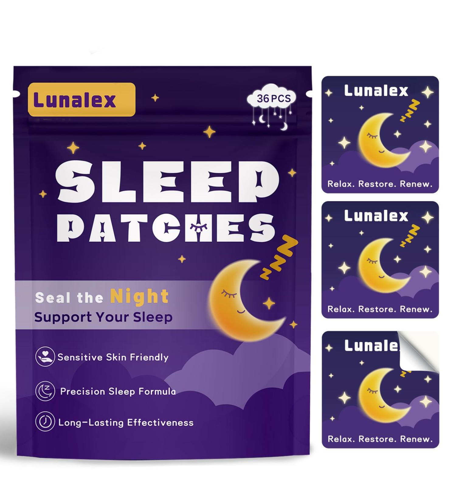 36ct Sleep Patches for Adults Extra Strength All Natural Nighttime Comfort with Melatonin & Magnesium Quick-Acting & Long-Lasting 36 Count(Pack of 1) - Buy Online on GoSupps.com