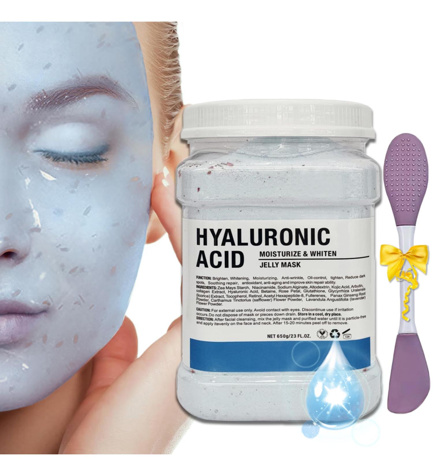  Jelly Mask Powder for Facial Care | Hyaluronic Acid Moisturizing Peel Off Rubber Mask | Hydrating Gel Face Masks with Silicone Brush | 23 Fl Oz  - Buy Online on GoSupps.com