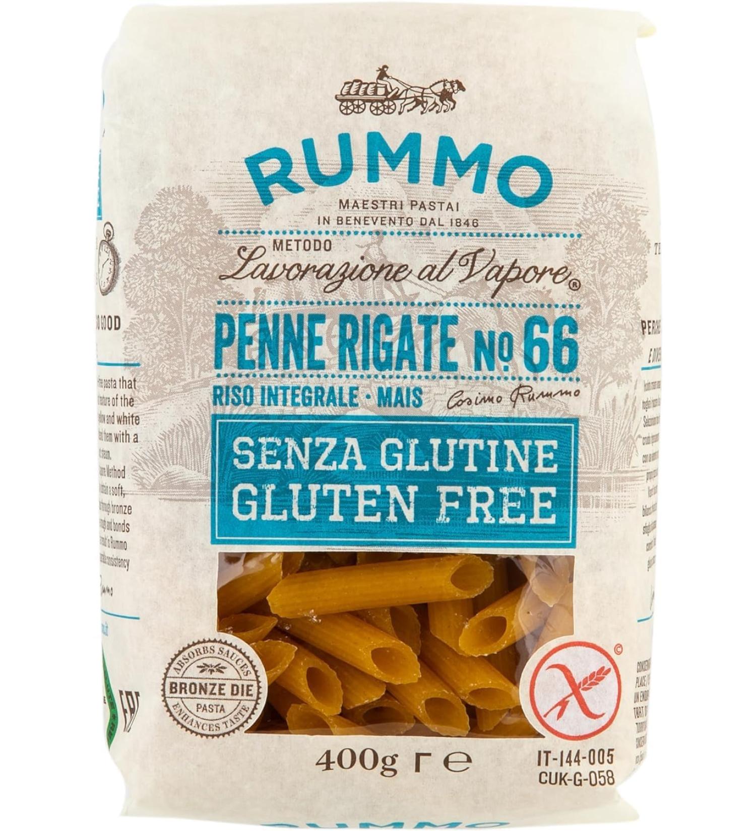 Rummo Premium Italian No.66 GLUTEN FREE Penne 400gm (Pack of 6)
