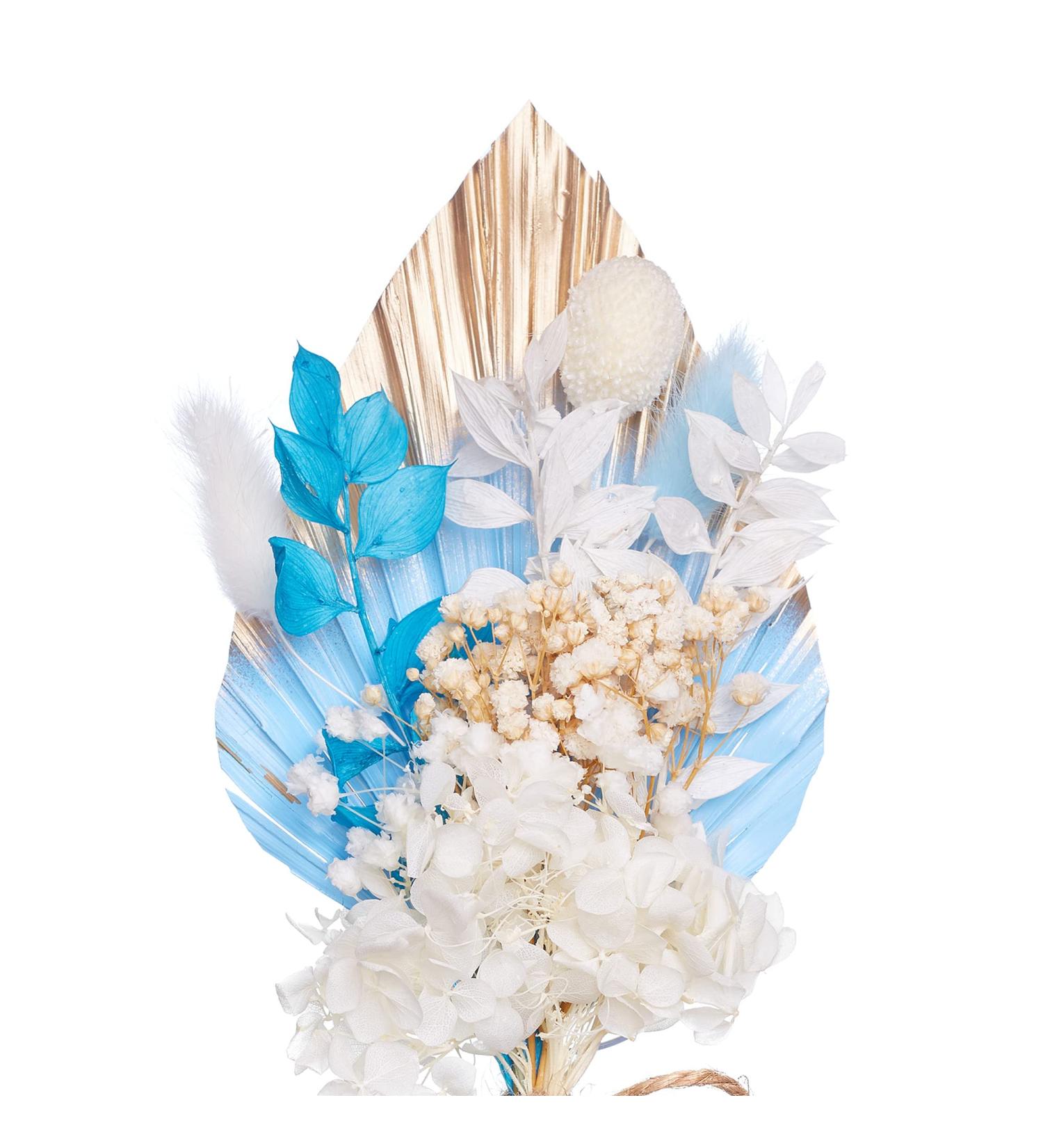 Dried Flowers for Cake Decoration & Crafts - Blue Gold & White Palm Spear | The Baked Studio - Buy Online on GoSupps.com