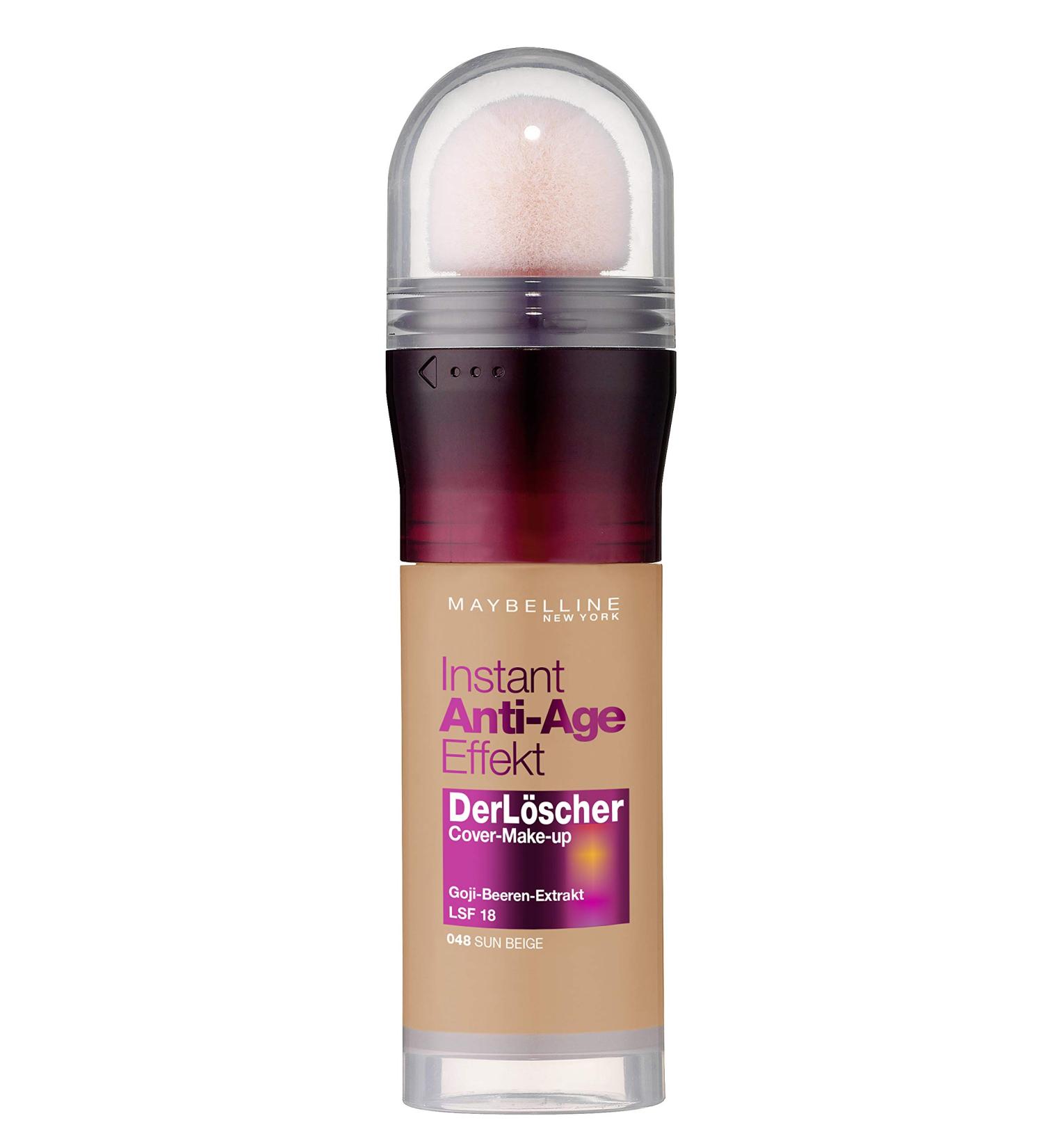 Maybelline New York The Eraser Instant Anti-Age Foundation - 48 Sun Beige - Buy Online on GoSupps.com