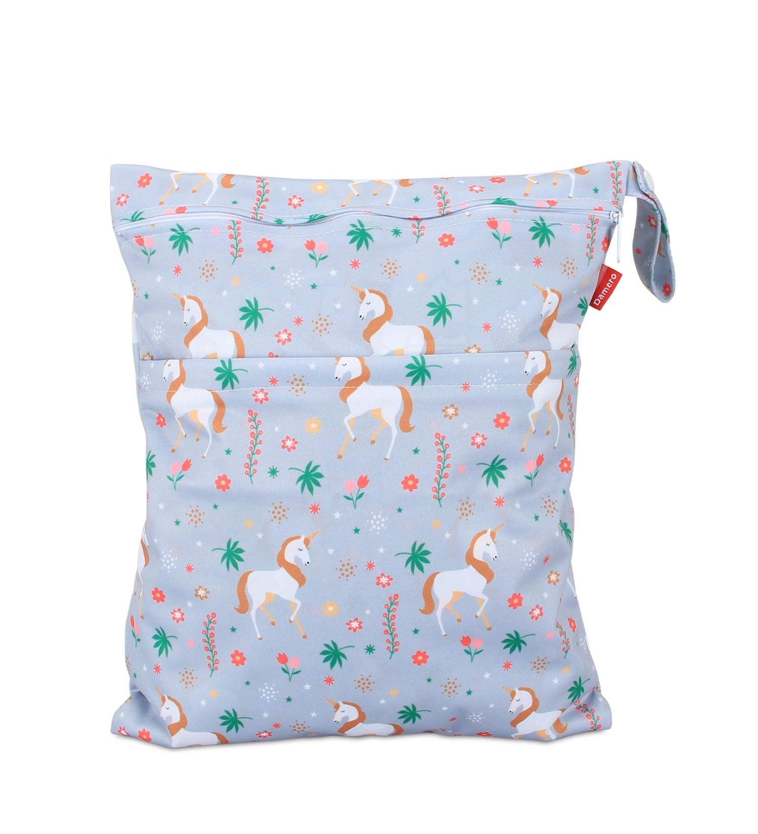 Damero Unicorn Wetbag - Reusable Diaper Bag for Babies Perfect for Dirty Diapers & Clothing - Medium Size - Buy Online on GoSupps.com