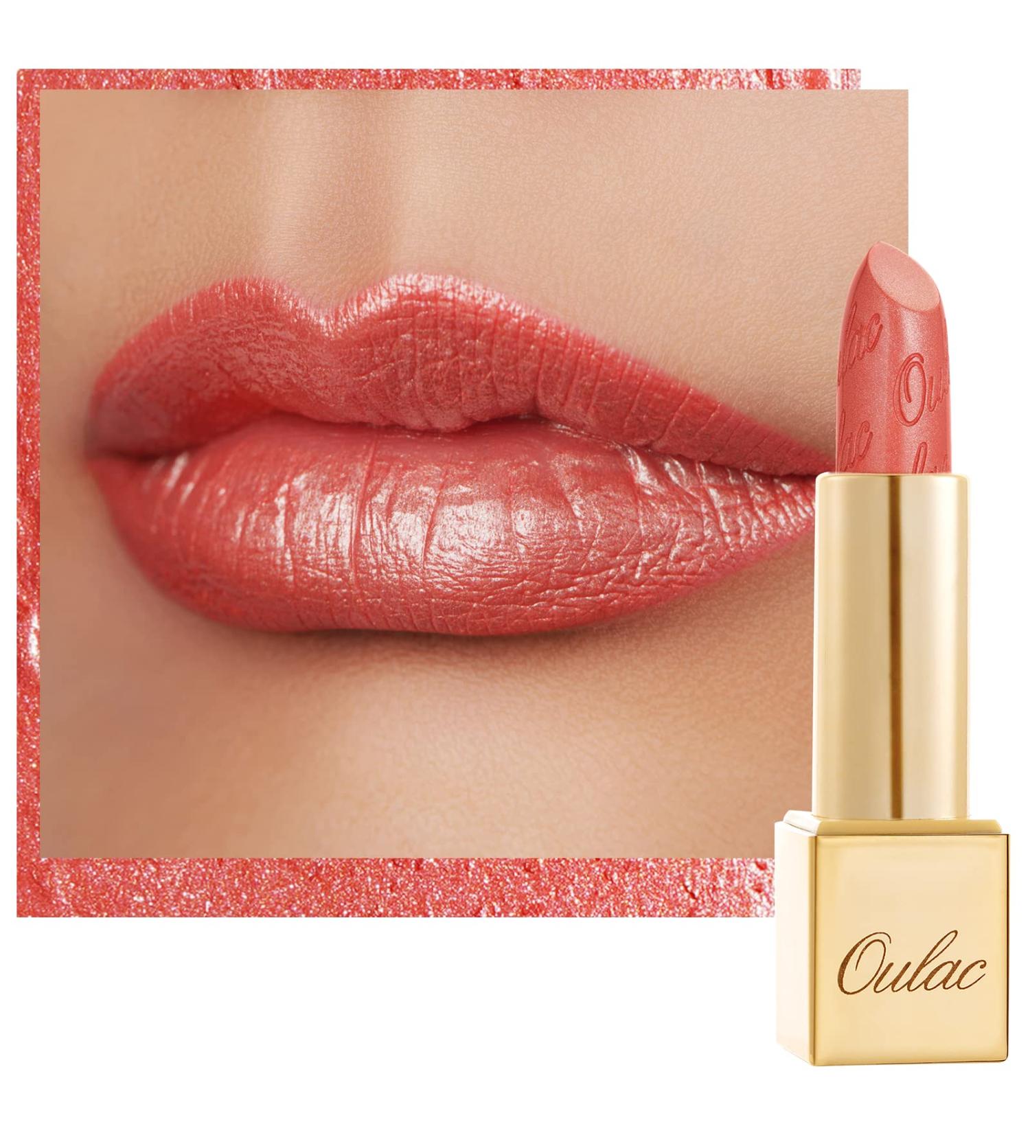 Oulac Metallic Shine Lipstick - Nemo Go Home (06) | Long-Lasting Vegan Lip Color - Buy Online on GoSupps.com