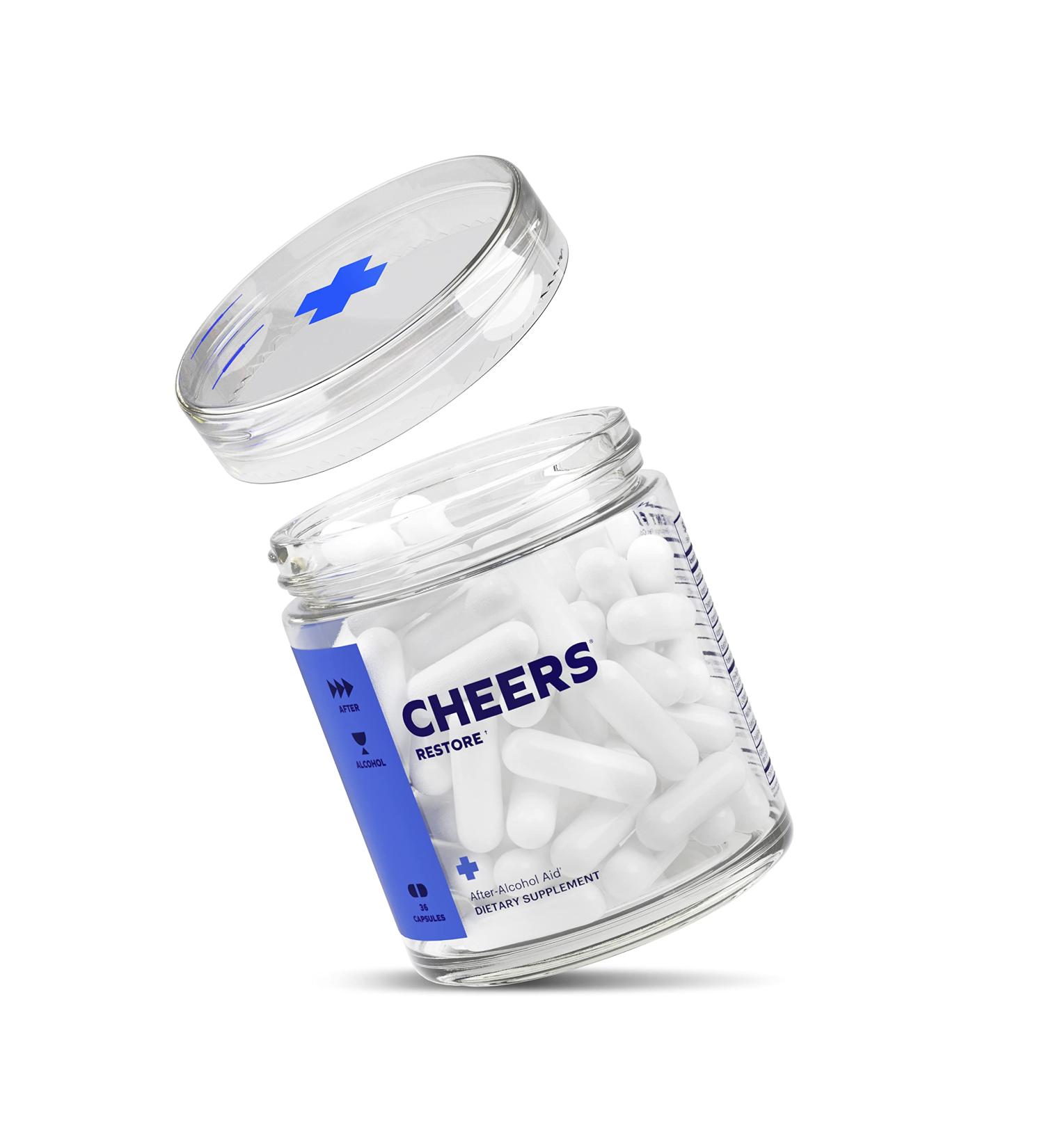 Cheers Restore Supplement with DHM + L-Cysteine | Liver Support & Hangover Relief | 12 Doses - Buy Online on GoSupps.com