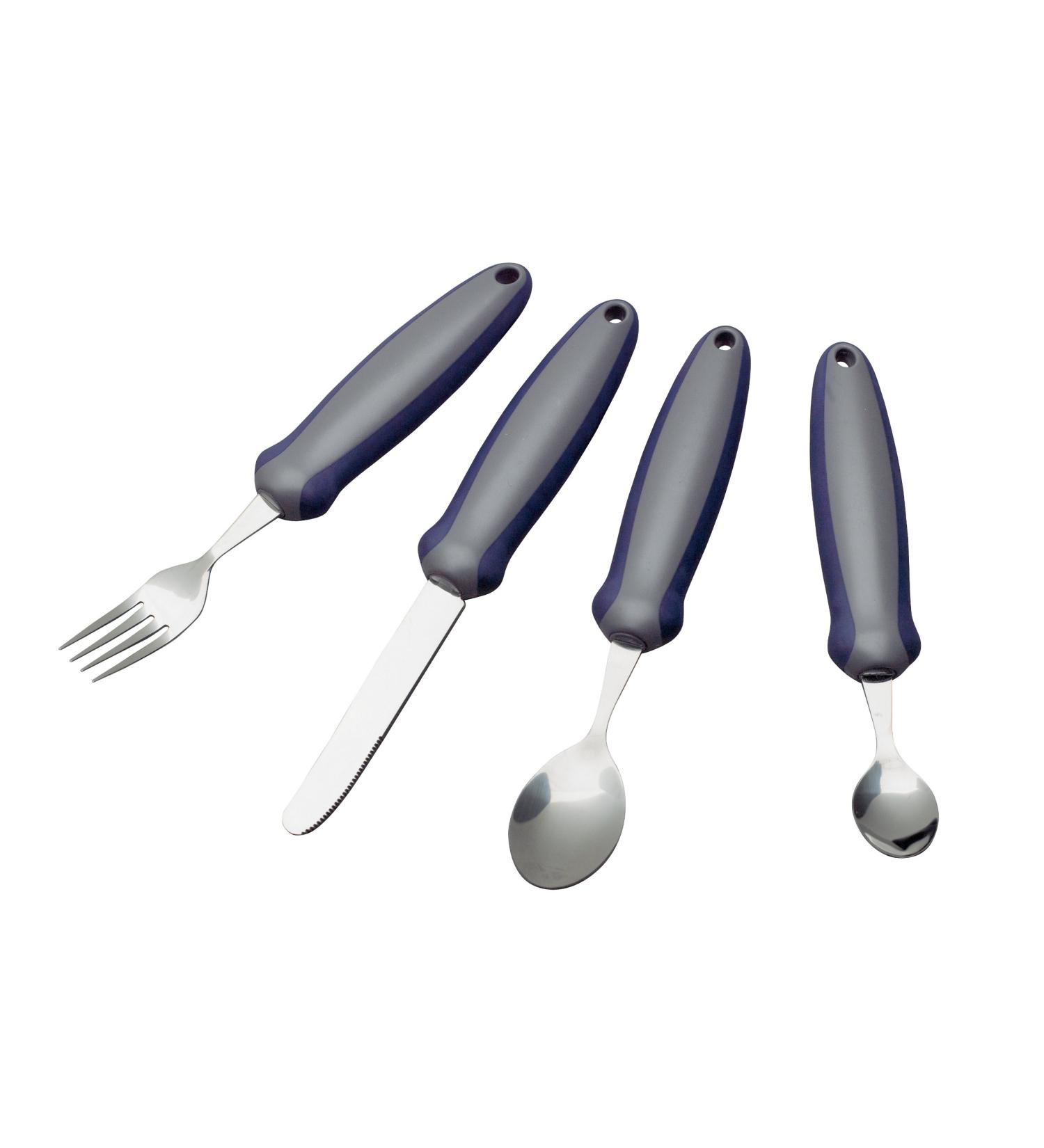 HomeCraft Newstead Cutly Set - Retail Packed (Eligible for Vat Relief in the UK) Adaptive Dining Aid Utensil for Elderly Disabled Parkinson's Disease & Arthritis EAT EASIER NON -SLIP Grip