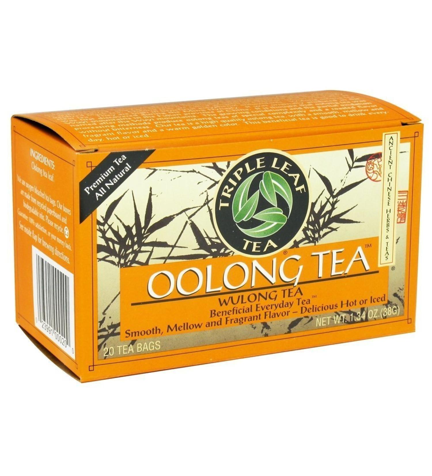 Triple Leaf Tea - Oolong Tea Bags Wulong Tea Semi-Oxidized 20 Tea Bags - Buy Online on GoSupps.com