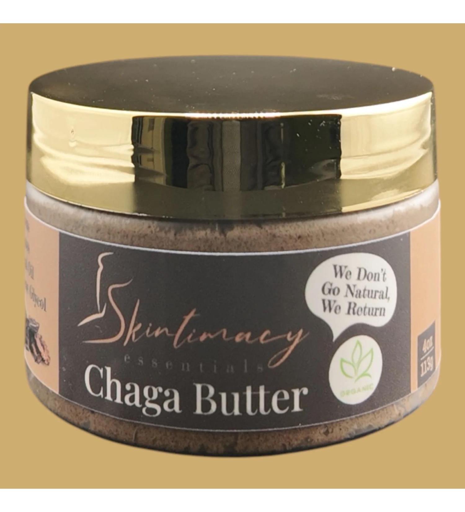 High FrequencTea Organic Chaga Butter with Shea and Cocoa Butter Natural Skin Care 4oz and 8oz (4oz) 8 Ounce (Pack of 1)