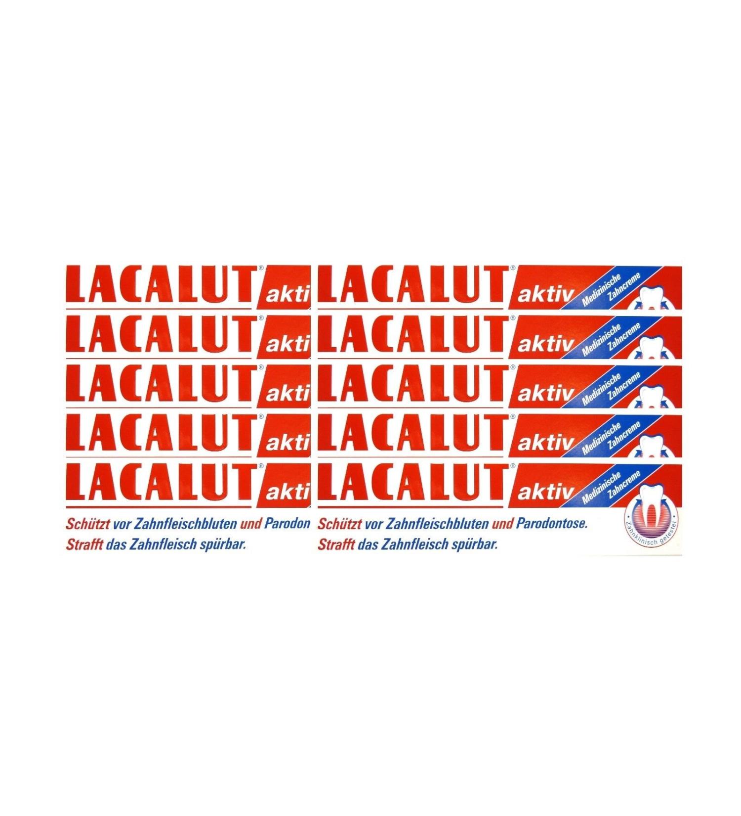 10x LACALUT active toothpaste 100 ml PZN 5484132 periodontitis bleeding gums