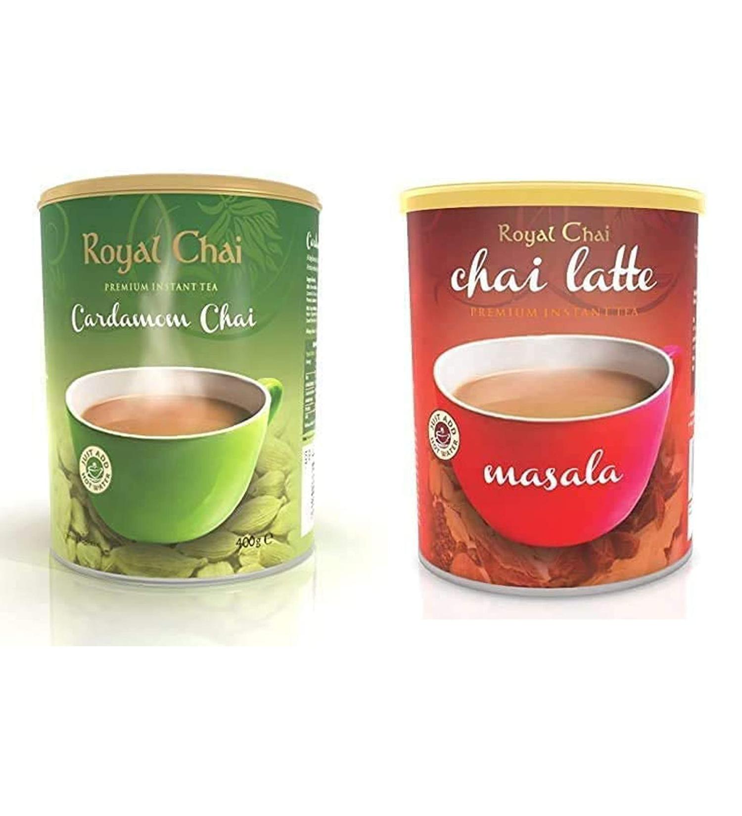 Royal Chai Elaichi & Masala Sweetened Instant Tea - 400g Premium Blend - Buy Online on GoSupps.com