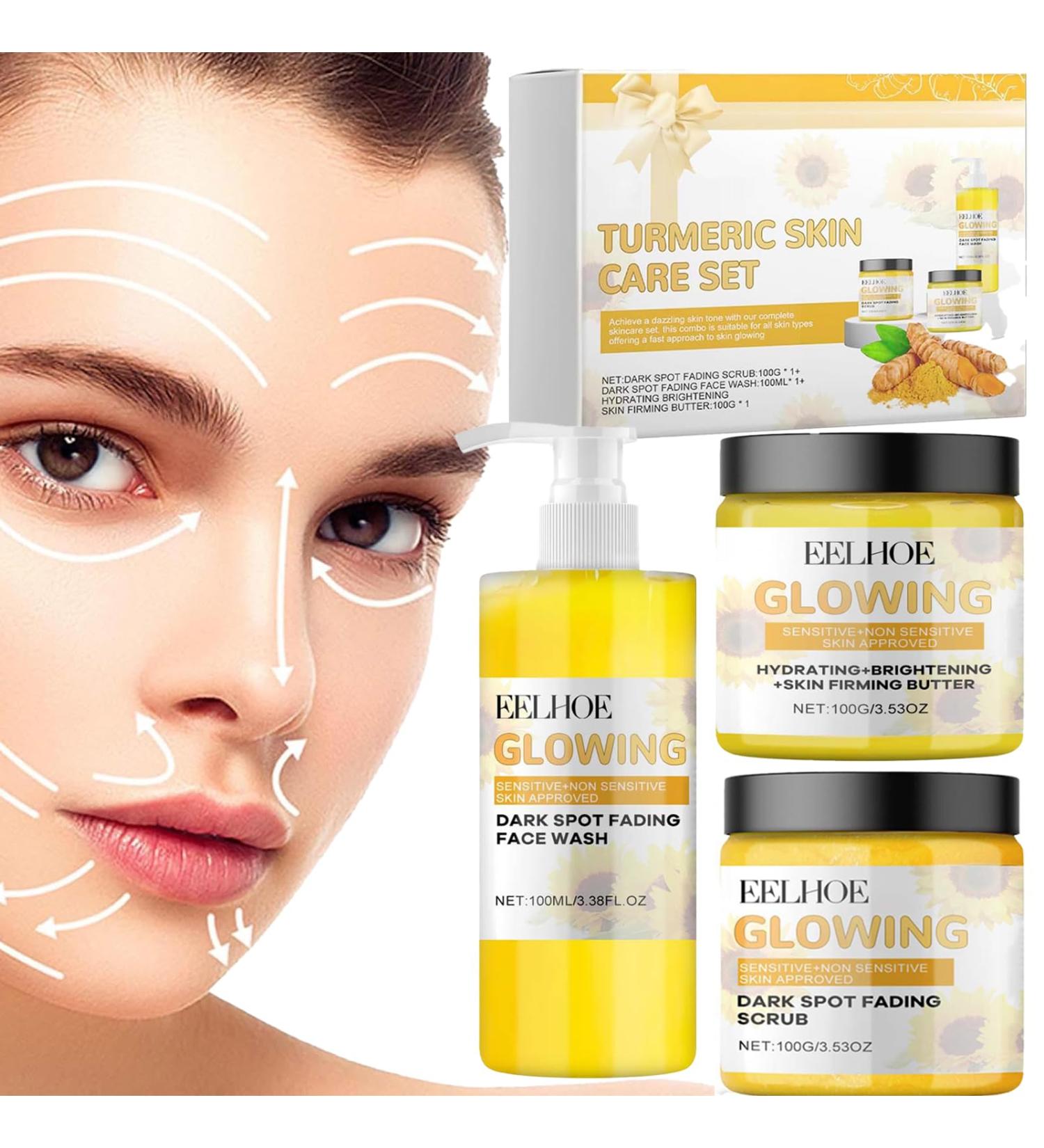 Turmeric Combo Skin Care Set Turmeric Combo Skin Care Set Turmeric Glow Scrub Turmeric Skin Care Set for Exfoliator (1 Set) - Buy Online on GoSupps.com