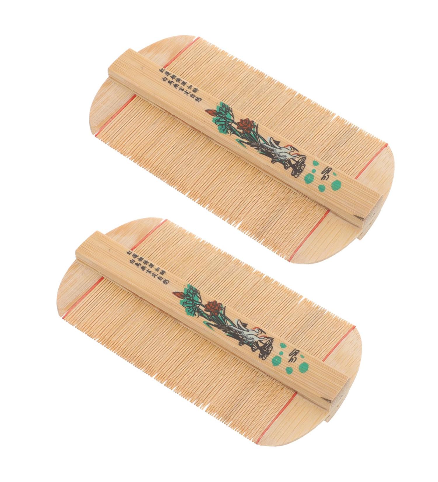 Abaodam 2 pi ces Peigne Bambou Dense Peigne Portable Multifonction pour Soin Du Chevelu Massage et limination des Pellicules L ger pour Gar on Fille et Adultes - Buy Online on GoSupps.com