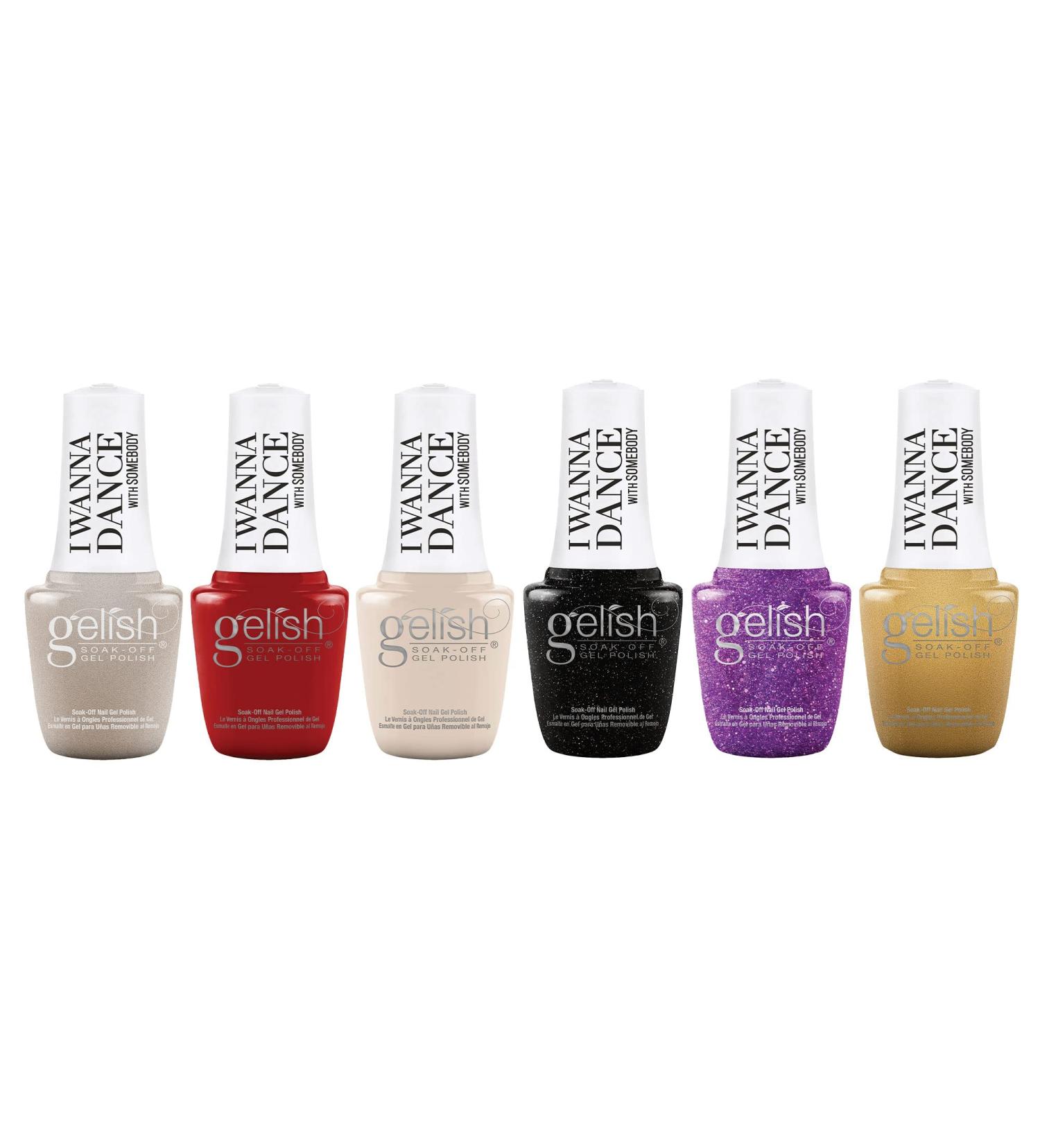 Gelish Winter I Wanna Dance With Somebody 9mL 6 Color Pack Gel Nail Polish Set - Quick Curing, At-Home Manicure, Soak Off Formula - 0.05 Fl Oz Bottles - Buy Online on GoSupps.com