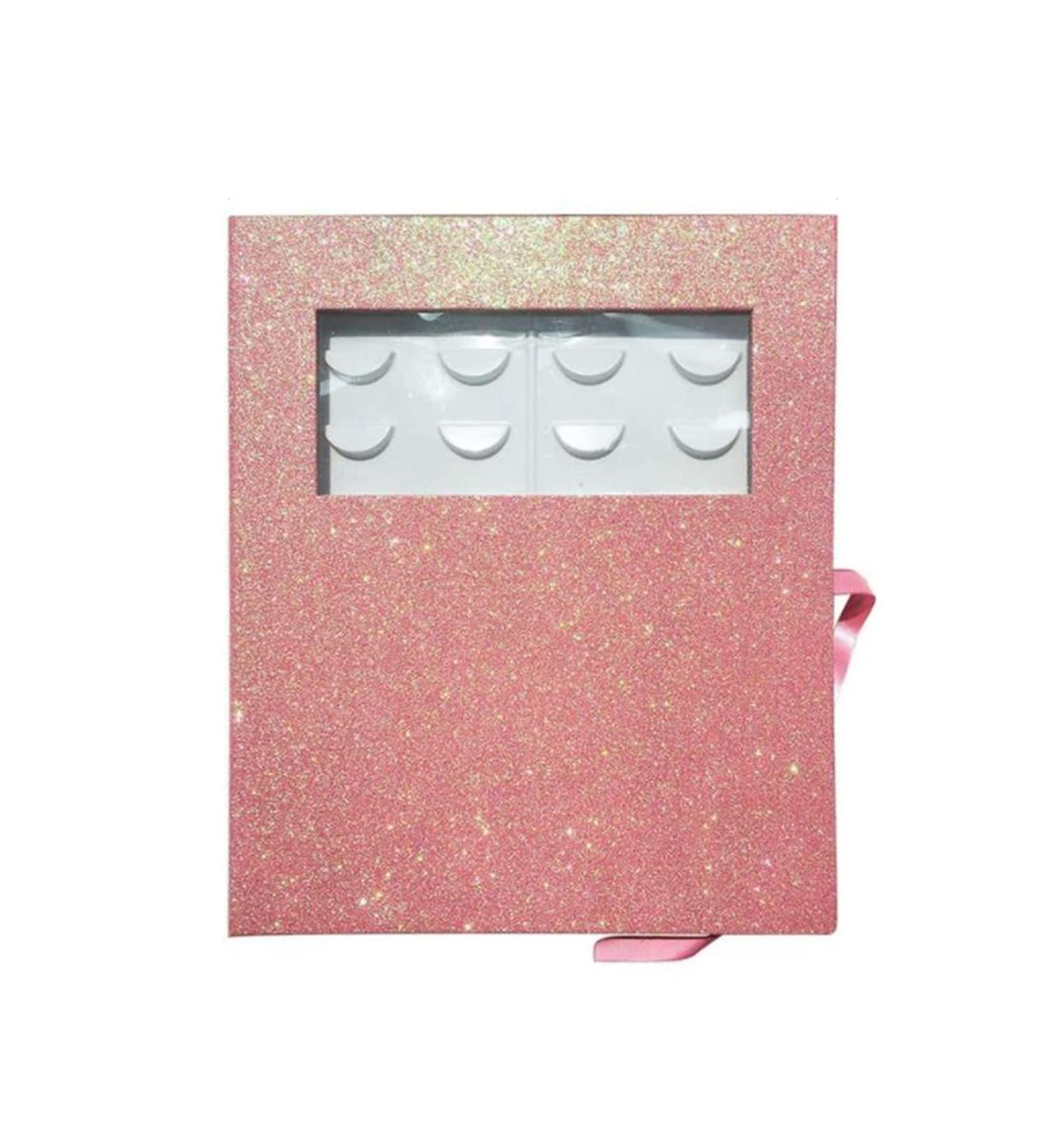 Eyelashes Storage Book Glitter Paper False Eyelashes Storage Container Salon Lashes Holder for Travel Storing False Eyelashes - Buy Online on GoSupps.com