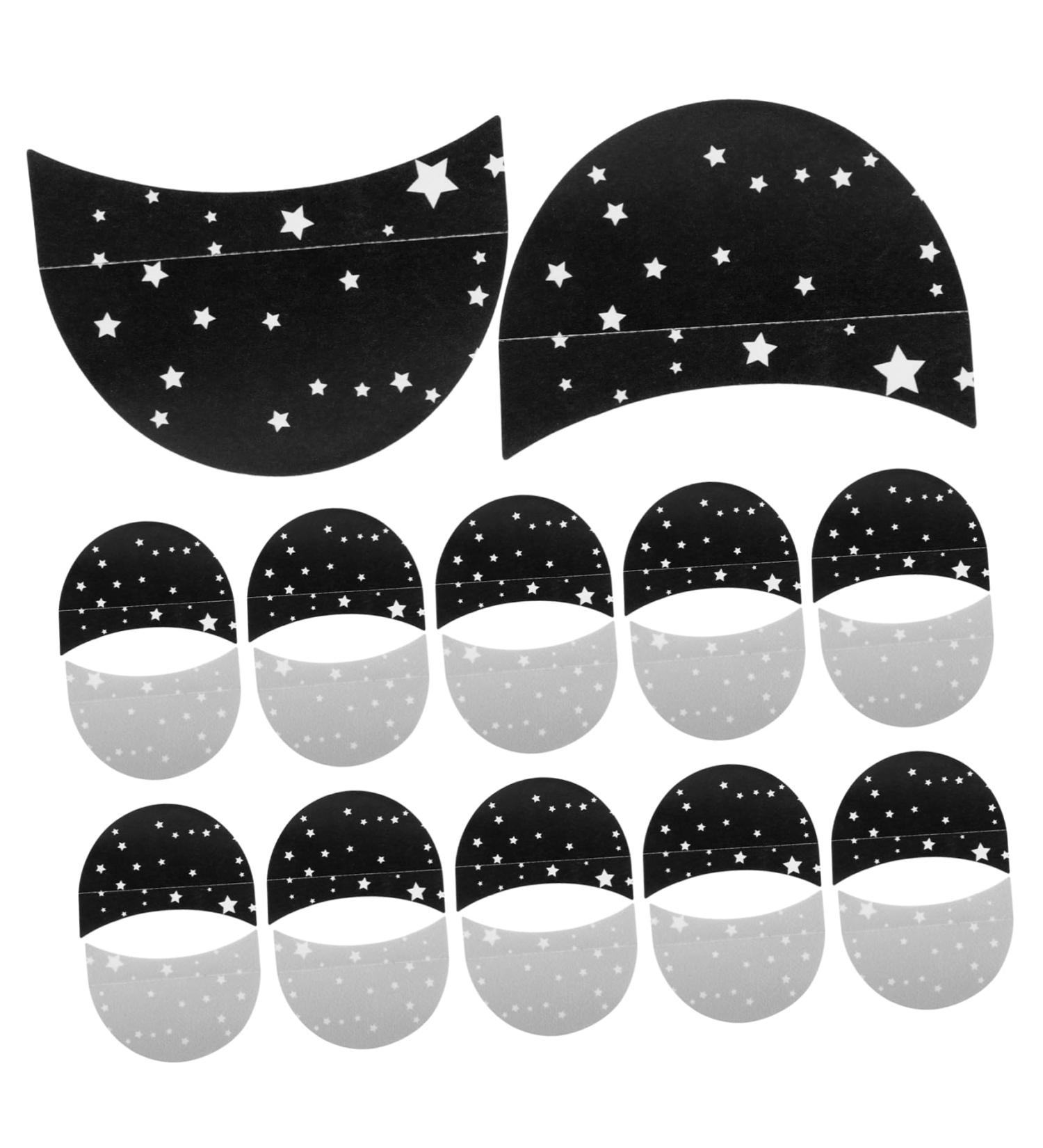  Didiseaon Didiseaon 100pcs Eyeshadow Stickers Eye Makeup Stickers Eye Shadow Stamp for Makeup Stencils Eyeliner Nonwoven Fabric Black - Buy Online on GoSupps.com