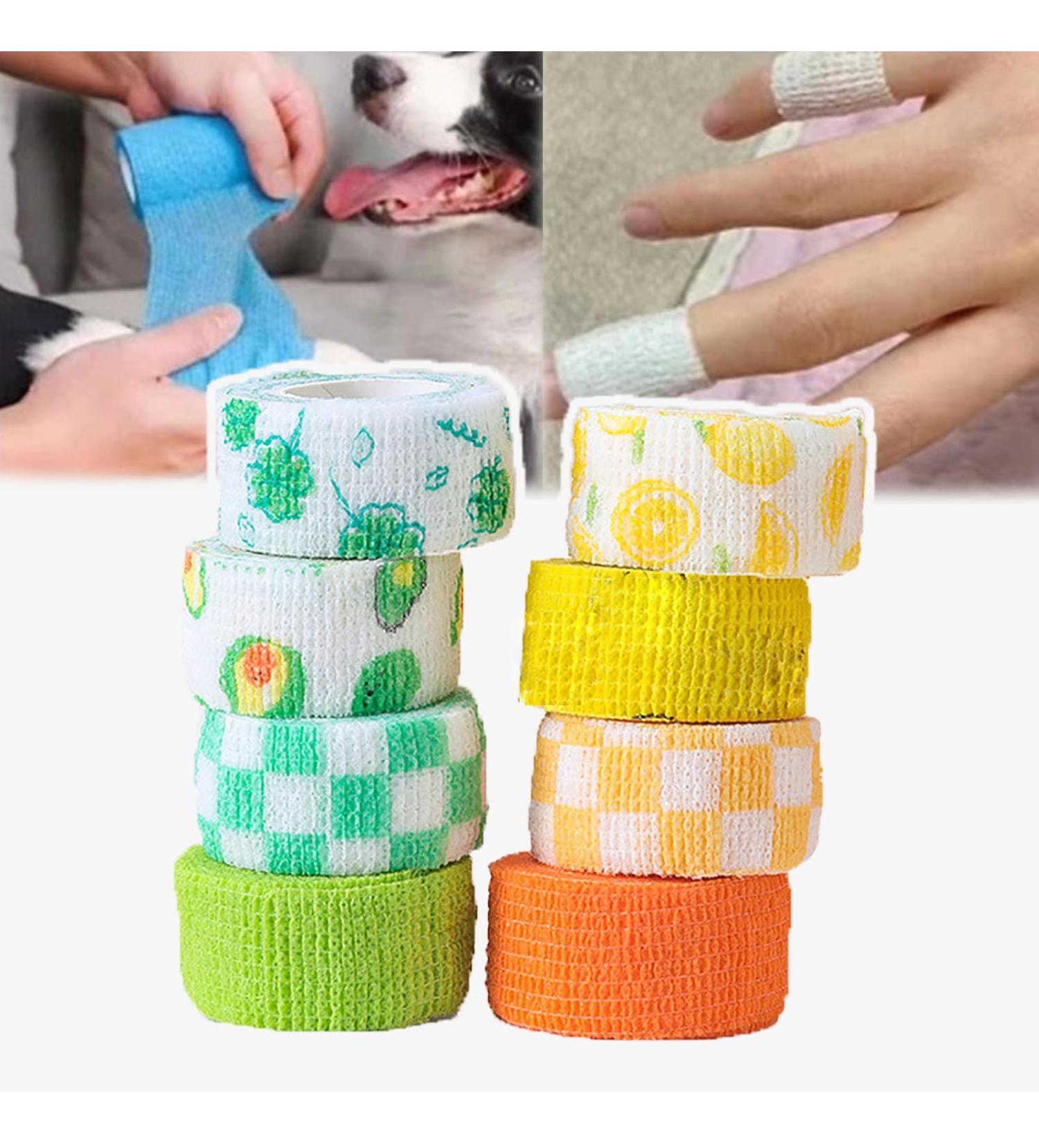 10 Pack of Self Adhesive Tape Elastic Tape Elastic Non Woven Finger Tape 2.5cm X 4m Self Adhesive Tape for Sports Finger Wrist Ankle and Knee Fit A - Buy Online on GoSupps.com