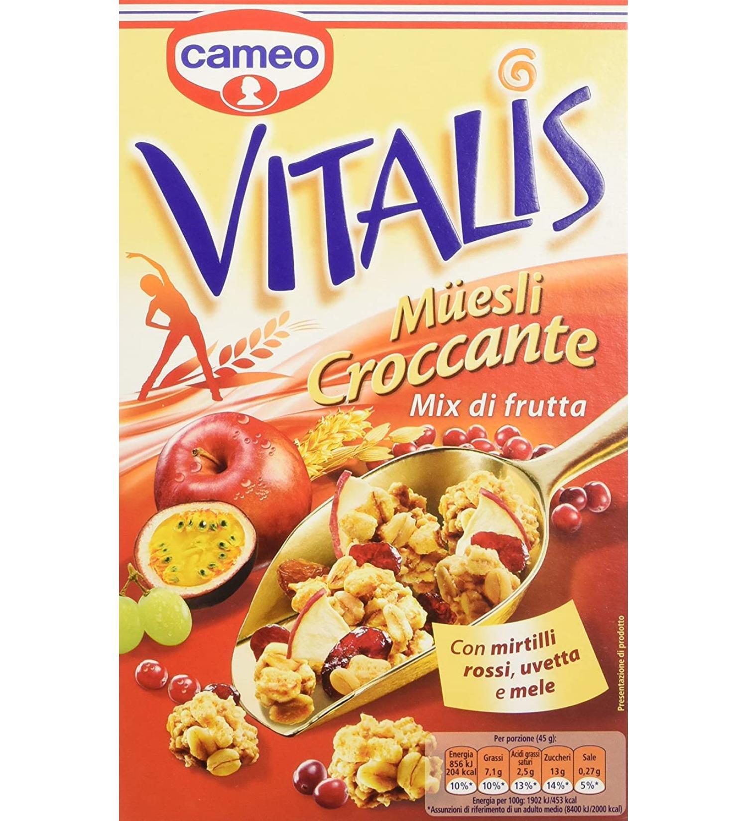 Cameo Vitalis Muesli Crispy Fruit Cereal Mix 300 g - Buy Online on GoSupps.com