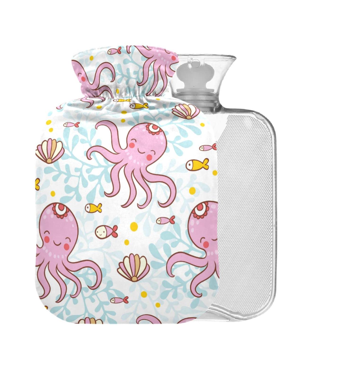 Octopus Hot Water Bottle 2L - Large Cover for Pain Relief & Hot Cold Therapy - Buy Online on GoSupps.com