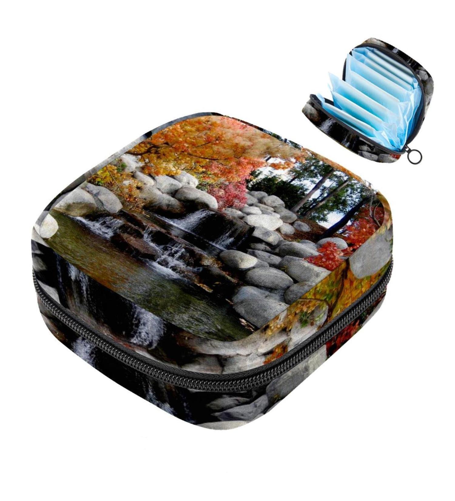 Garden Nature Sanitary Napkin Storage Bag - Portable Period Bag for Women & Teens | Menstrual Cup & Breastfeeding Pillow Holder - Buy Online on GoSupps.com