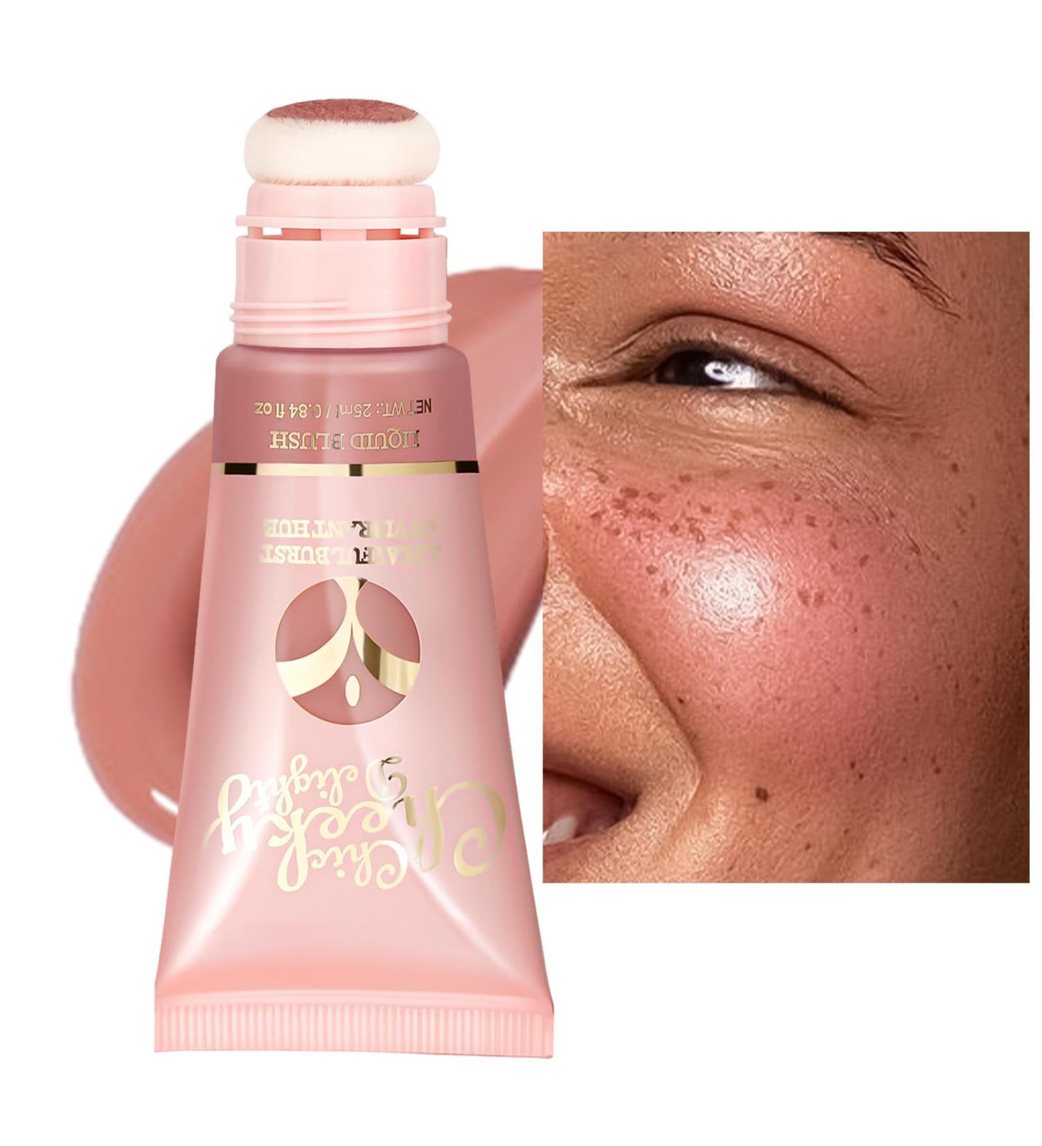 Velvet Liquid Blush - Long-Lasting Face Blusher Non-Greasy Compact Coutouring Cheeks Blush for Oil Skin for Gathering Dating Traveling Home Working 04 - Buy Online on GoSupps.com