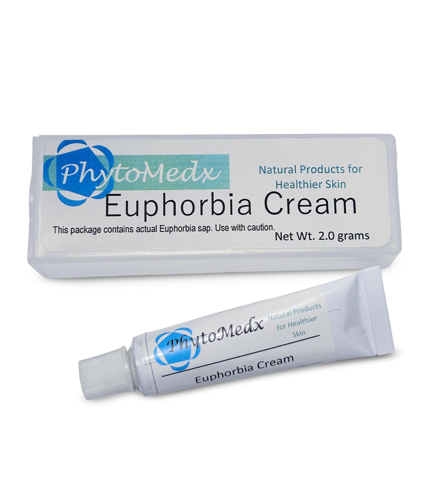 PhytoMedx - Euphorbia Cream Radium Weed Exclusive Source of Euphorbia Sap formulated into an Easy-to-Use Skin Care Spot Cream for Sun-Damaged Skin 2.0 g - Buy Online on GoSupps.com
