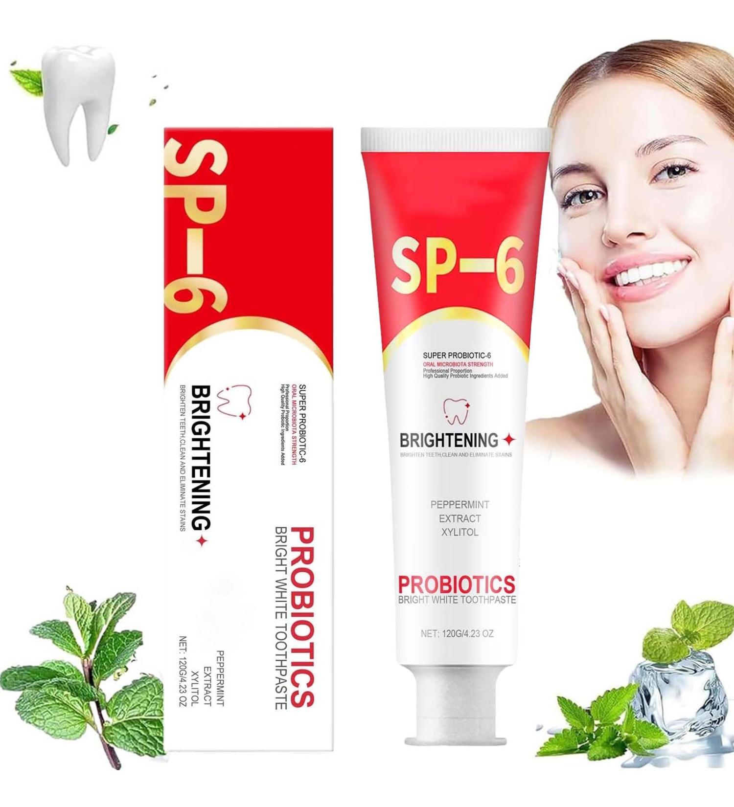 Sp6 Probiotic Toothpaste - Ultra Whitening Oral Health & Fresh Breath | International Shipping - Buy Online on GoSupps.com
