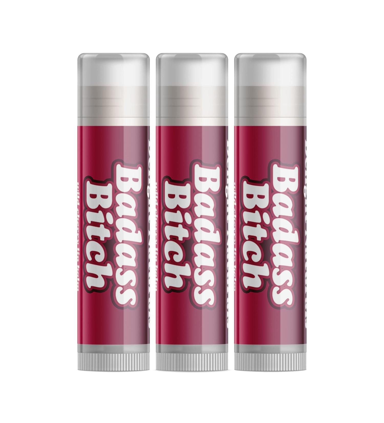 Delightfully Rude Badass B Lip Balm - Set of Three | International Shipping Available - Buy Online on GoSupps.com