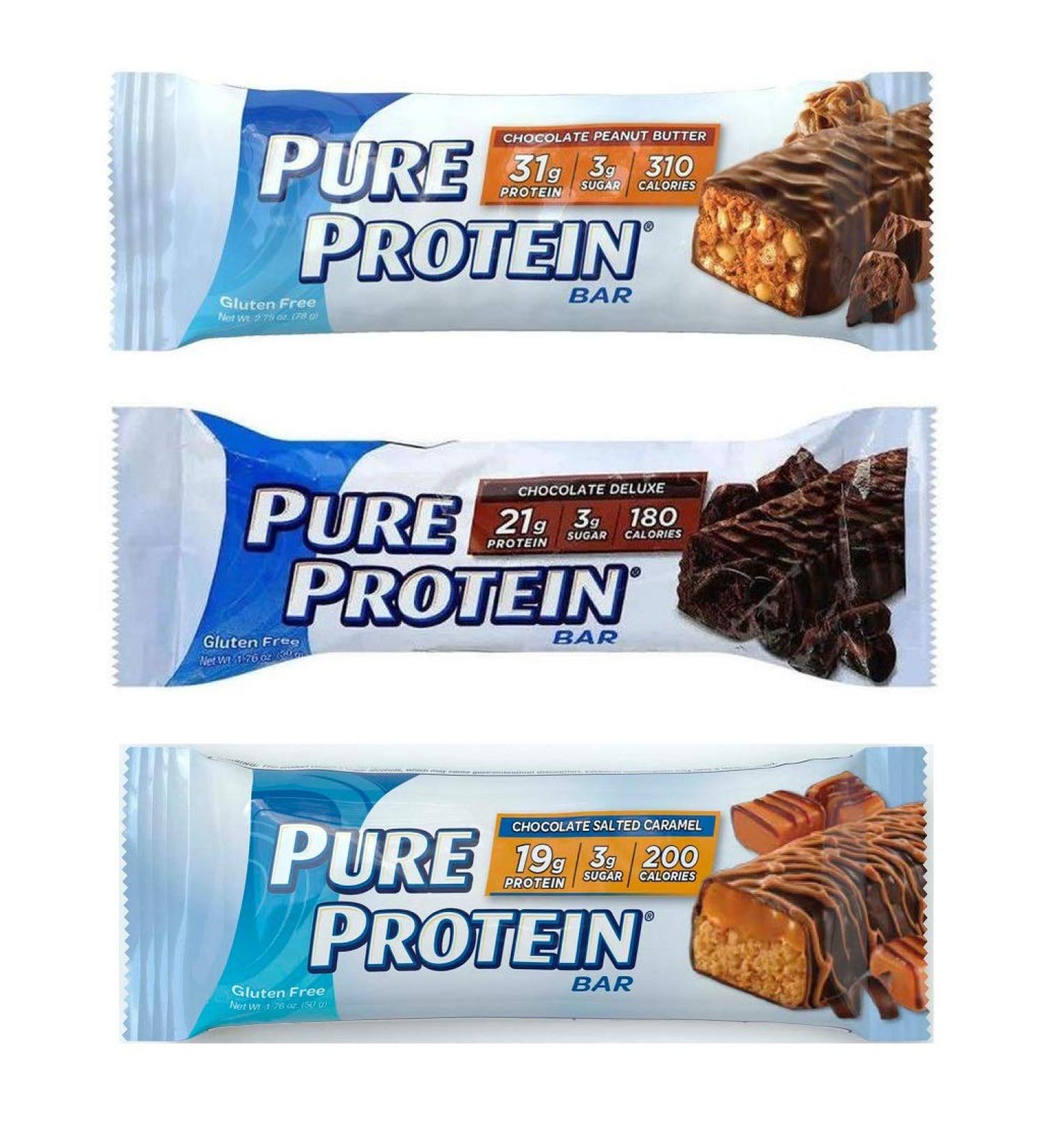 Bulk Buy Pure Protein Bar Multipack - 18-Pack 1.76oz Protein Bars. 3 Flavors.