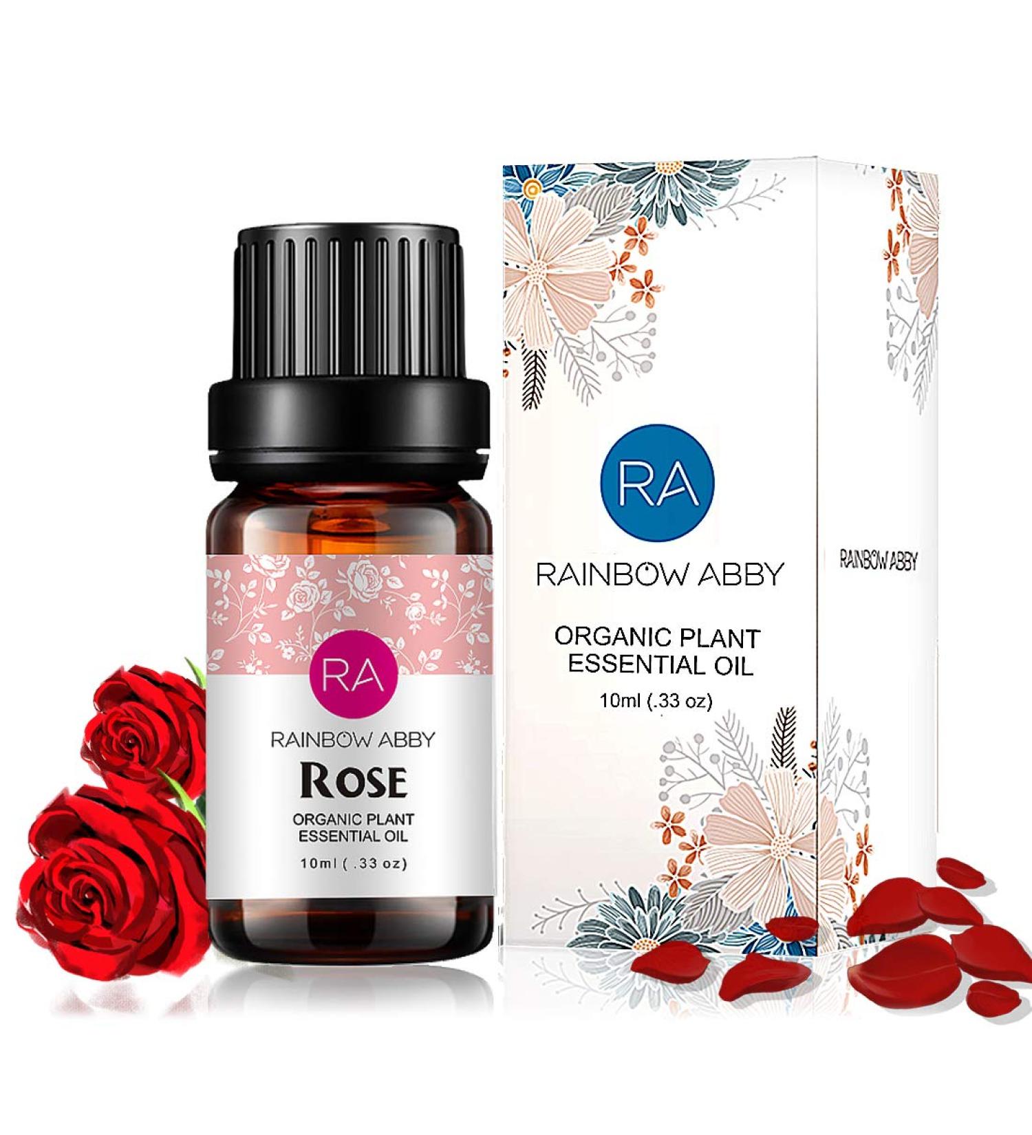 Rainbow Abby 100% Pure Organic Rose Oil - 10ML Plant Extract for Glowing Skin | International Shipping Available - Buy Online on GoSupps.com