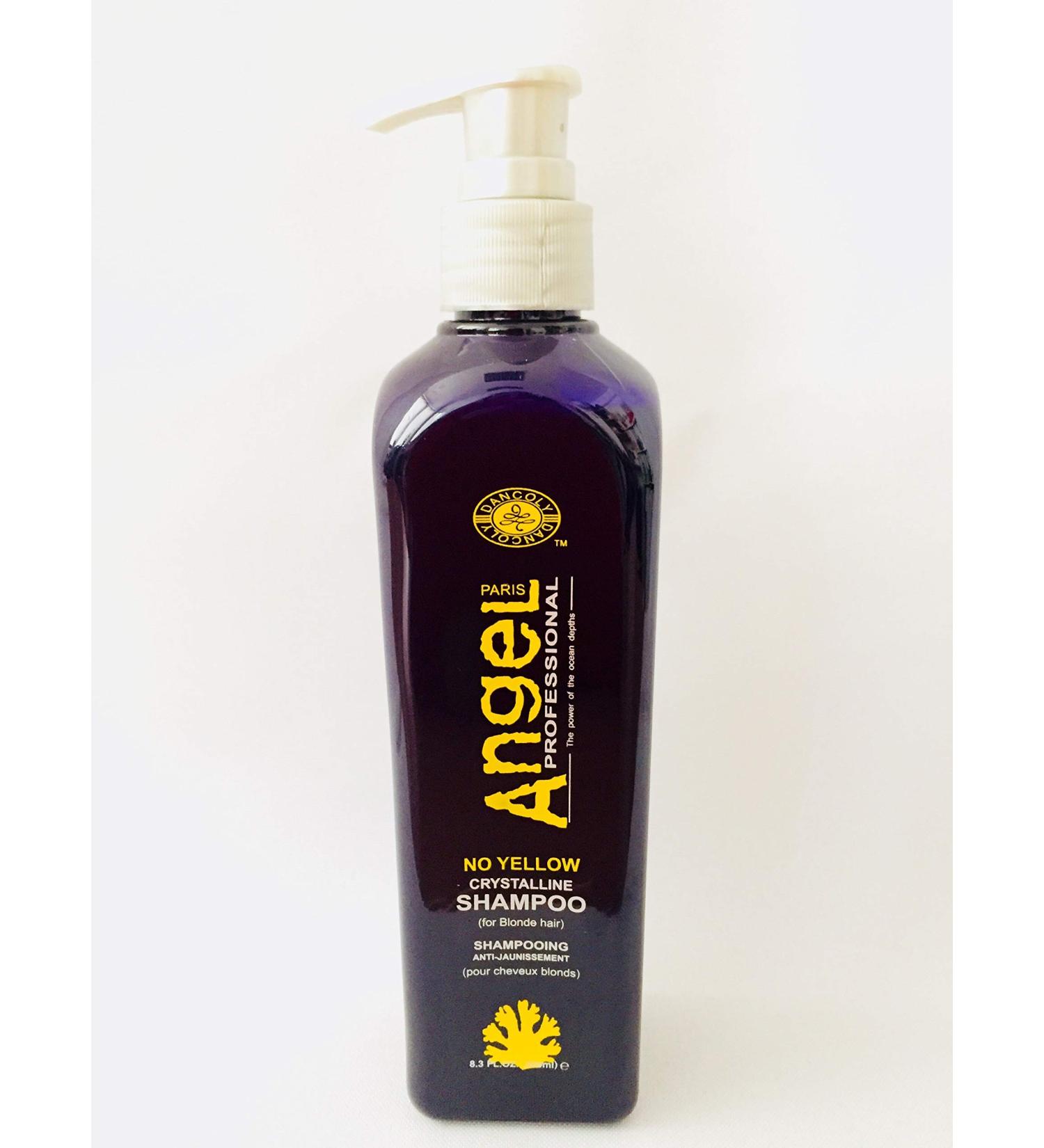 Angel Angel No Yellow Crystalline Professional Shampoo 500ml This shampoo has been specially designed for blonde hair and helps to remove unwanted yellow and brass tones