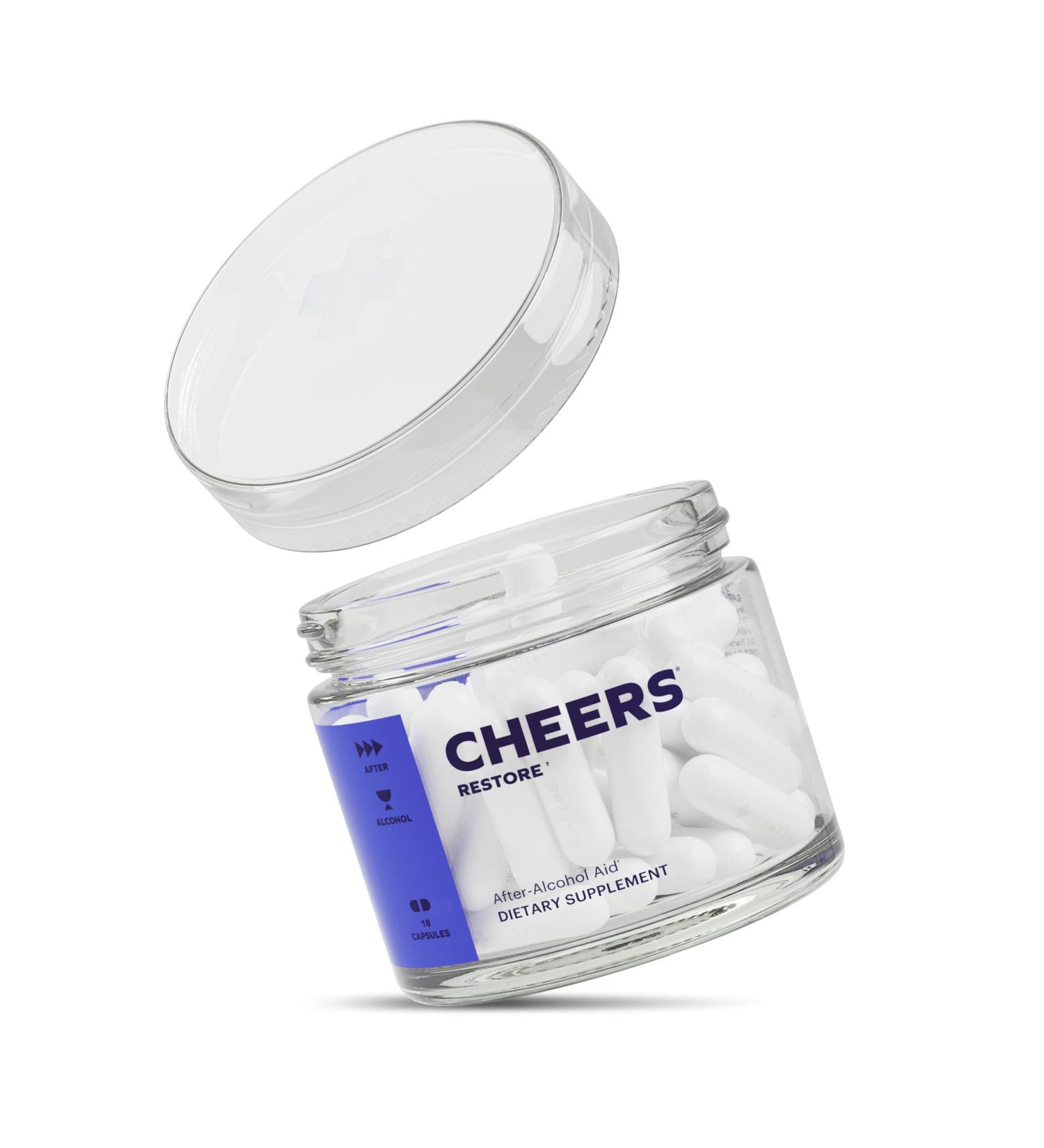 Cheers Restore Supplement - 6 Doses with DHM, L-Cysteine & Liver Support Ingredients - Buy Online on GoSupps.com