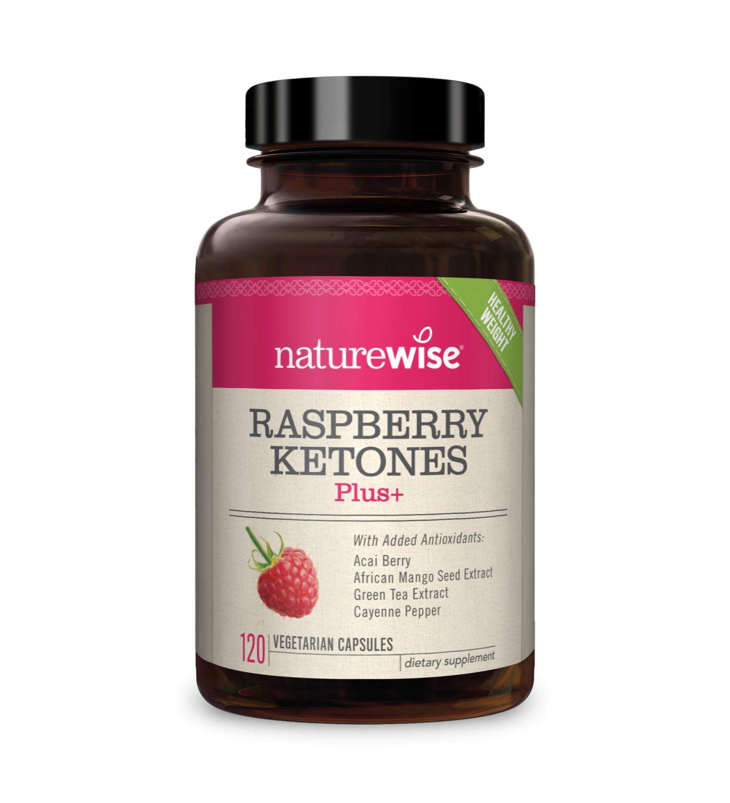 NatureWise Raspberry Ketones Plus â€“ 120 Vegetarian Capsules for Weight Loss & Metabolism Support - Buy Online on GoSupps.com