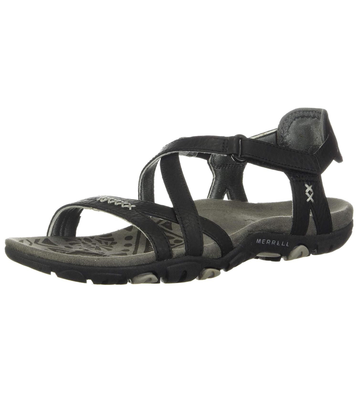 Merrell Women's Slingback Sandal 7 in Black/Paloma - Comfort & Style - Buy Online on GoSupps.com