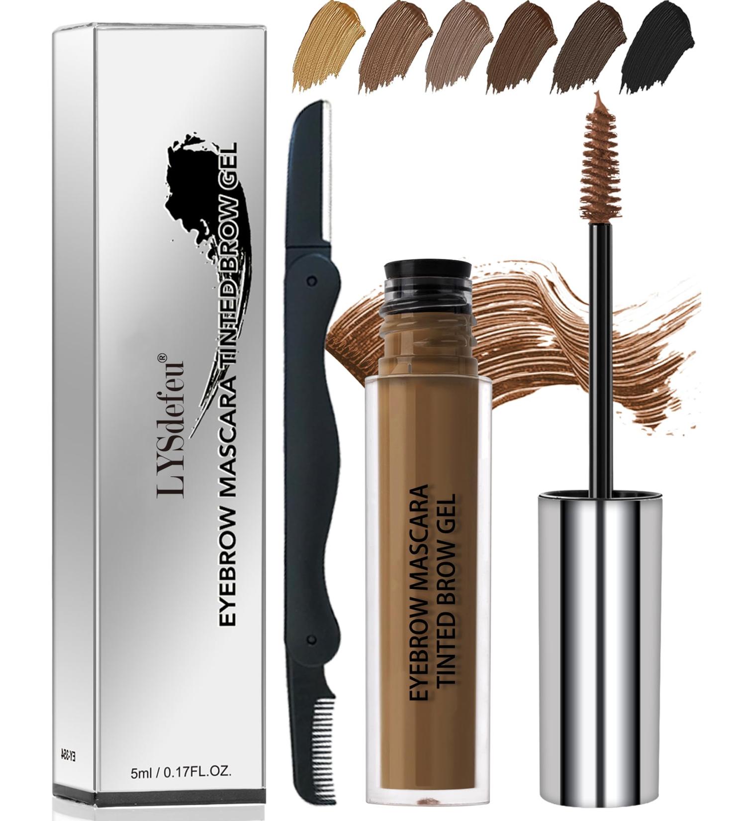 LYSdefeu Auburn Gel Eyebrow Mascara - Waterproof - Sweatproof - Tinted and Fuller Eyebrow Gel - Lash Color - Long-Lasting - Natural Makeup - Makeup for - Buy Online on GoSupps.com
