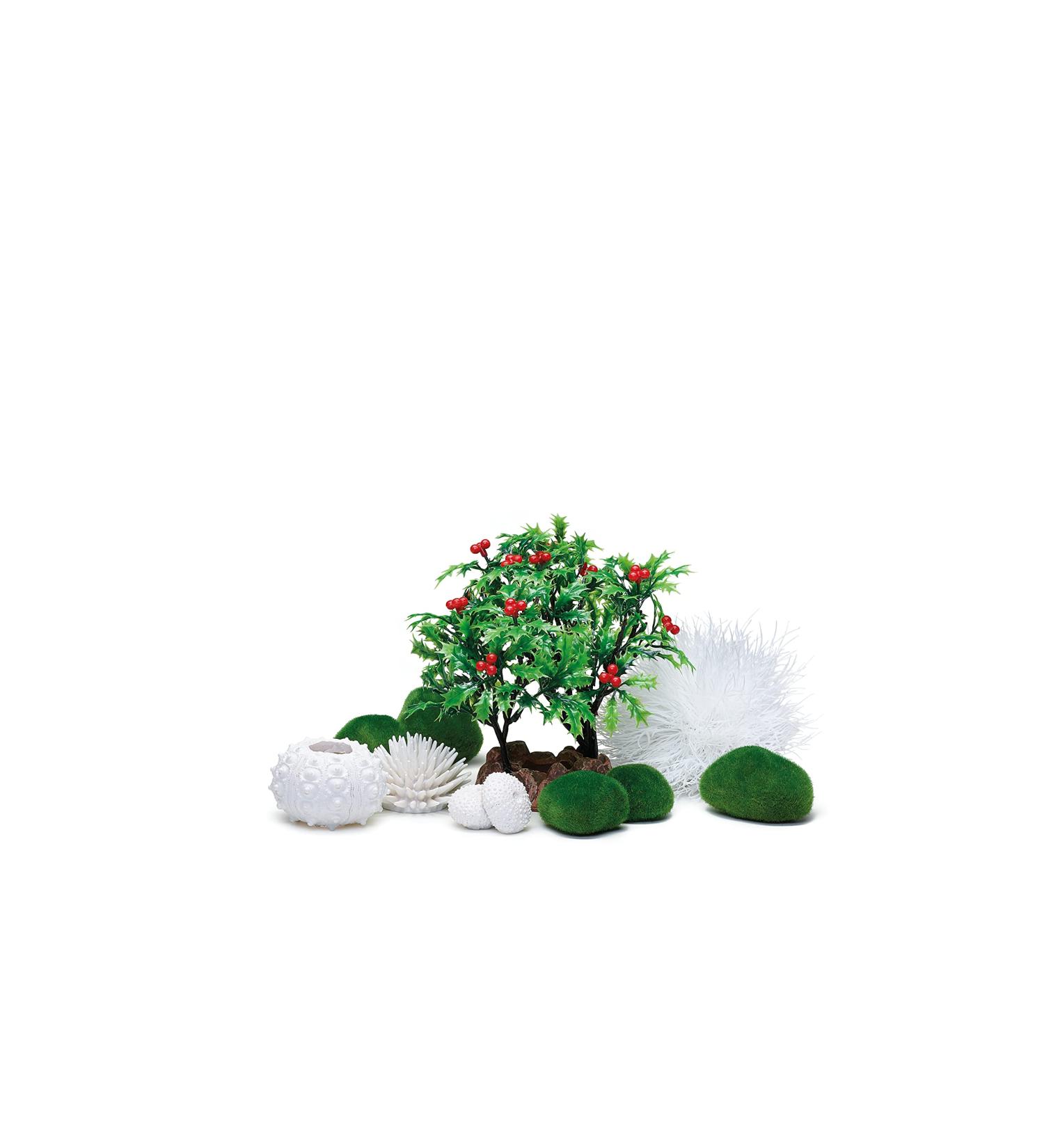 Biorb 55025 Decor Set 15L - Realistic Aquatic Plants Roots & Stones for Fresh & Saltwater Aquariums | Winter Collection - Buy Online on GoSupps.com