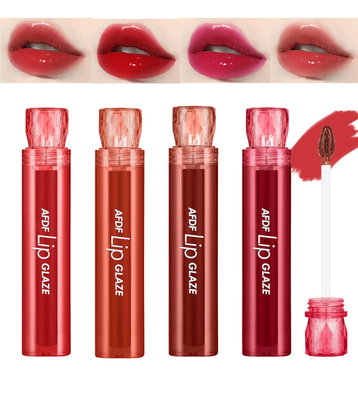 Pearlescent Plumping Lip Oil Set | Hydrating Lip Gloss Tint for Glowy Lips | Moisturizing & Non-Sticky Lip Stain - Buy Online on GoSupps.com