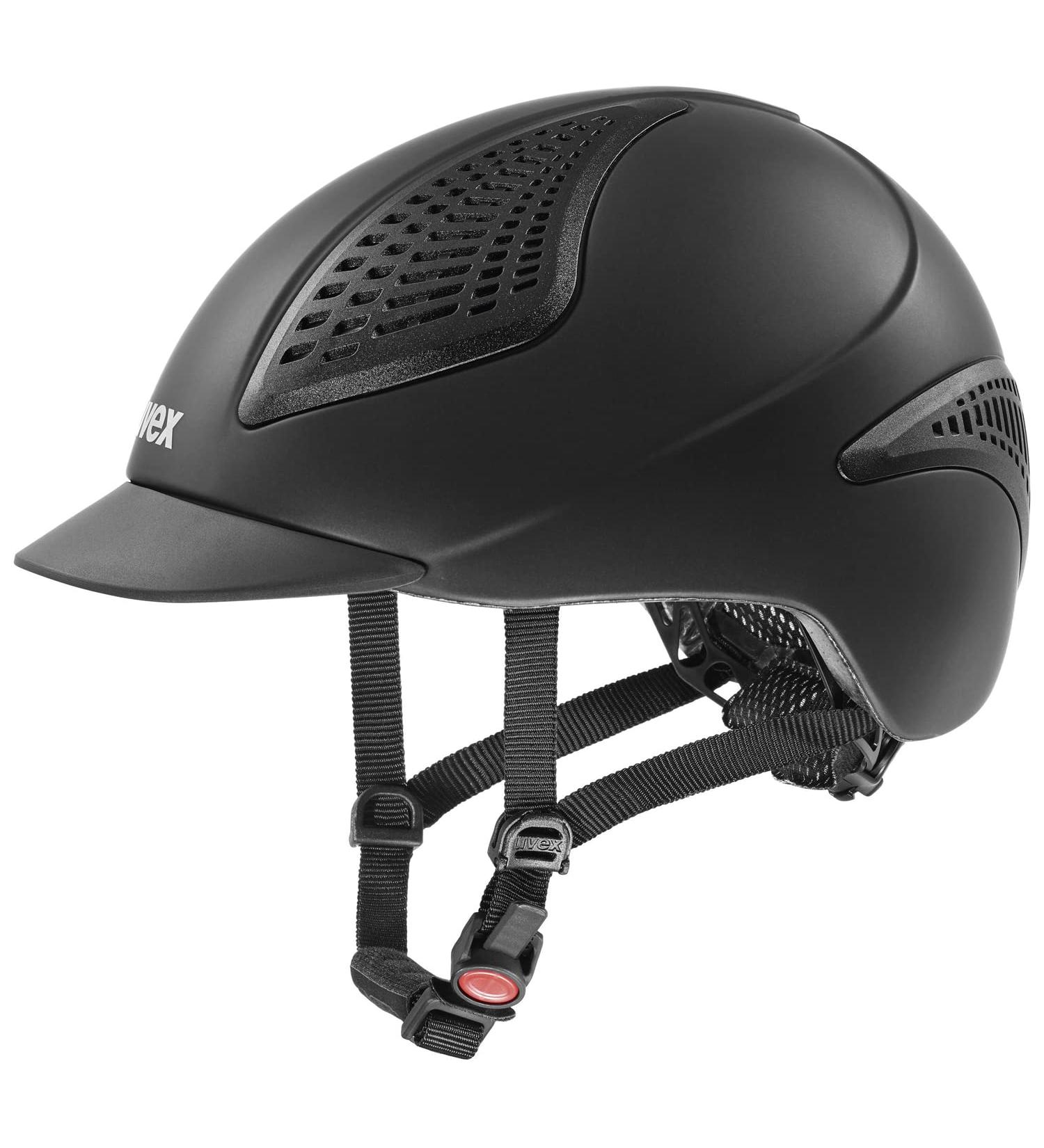 uvex exxential II Horse Riding Helmet - Adjustable & Ventilated - Black Mat - S-M - Buy Online on GoSupps.com