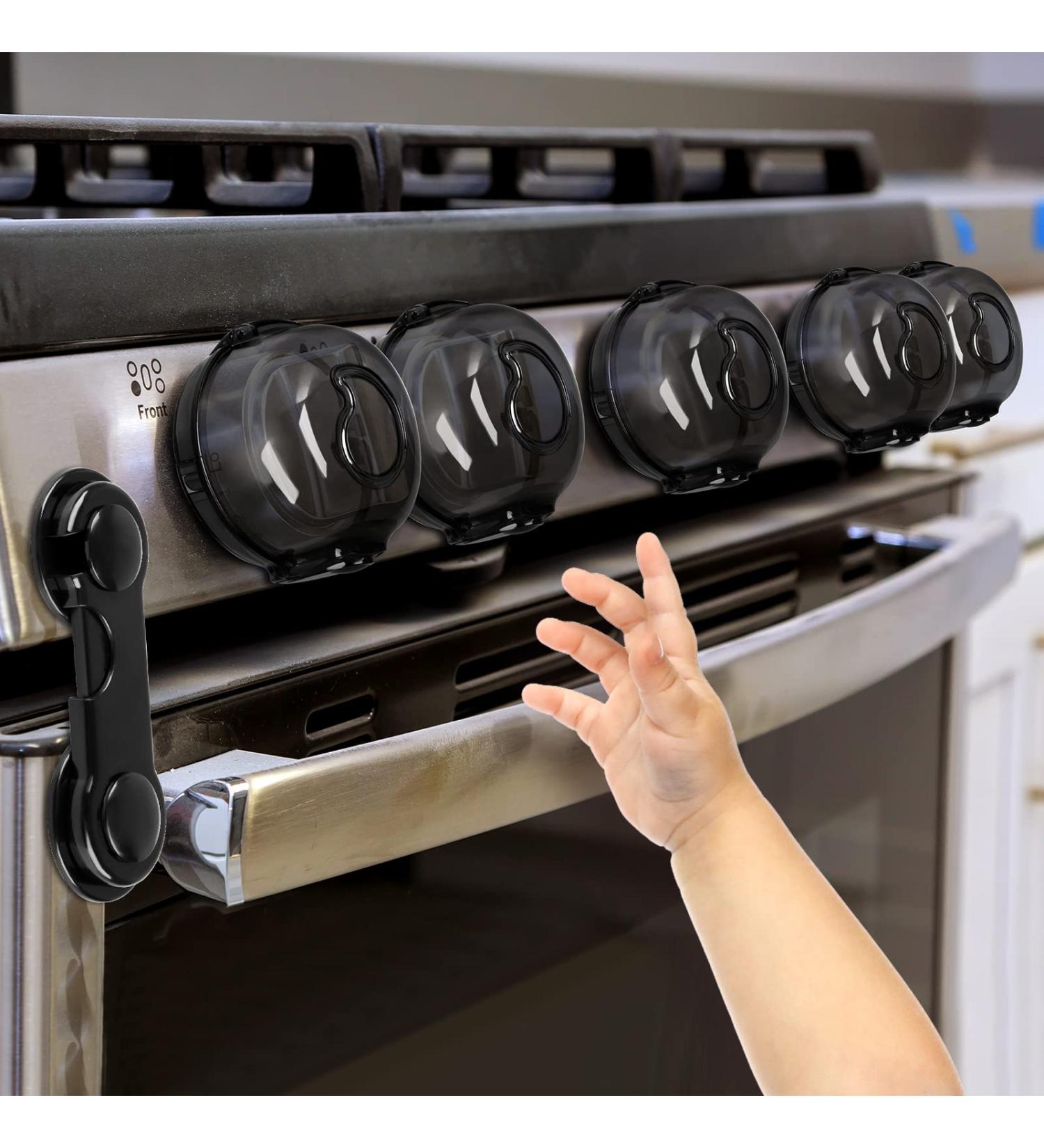 GRENFU Stove Knob Covers - 5 + 1 Pack | Child Safety Gas & Oven Knob Covers - Buy Online on GoSupps.com