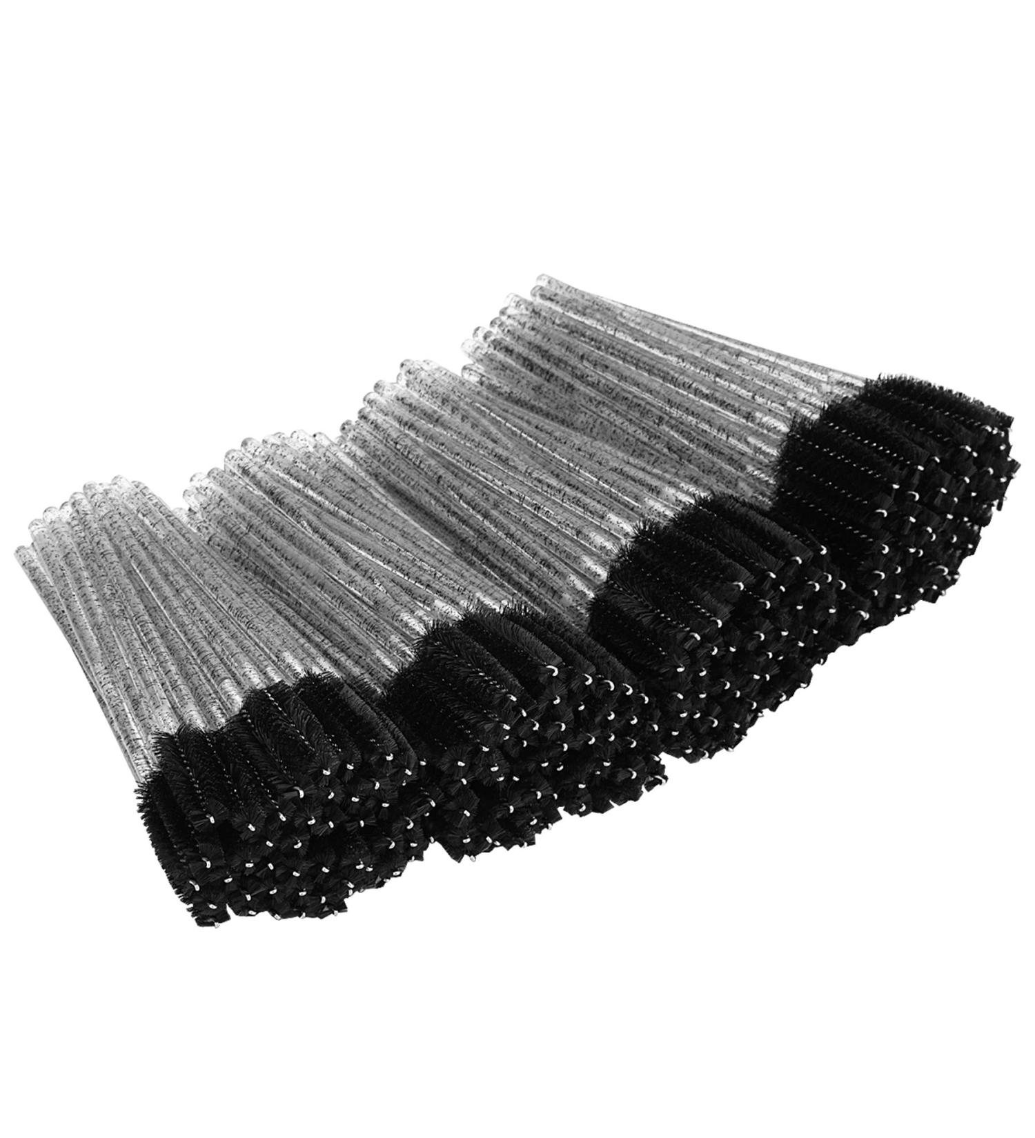 Tifanso 200PCS Disposable Eyelash & Eyebrow Mascara Brush Wand - Black | Extension Supplies - Buy Online on GoSupps.com