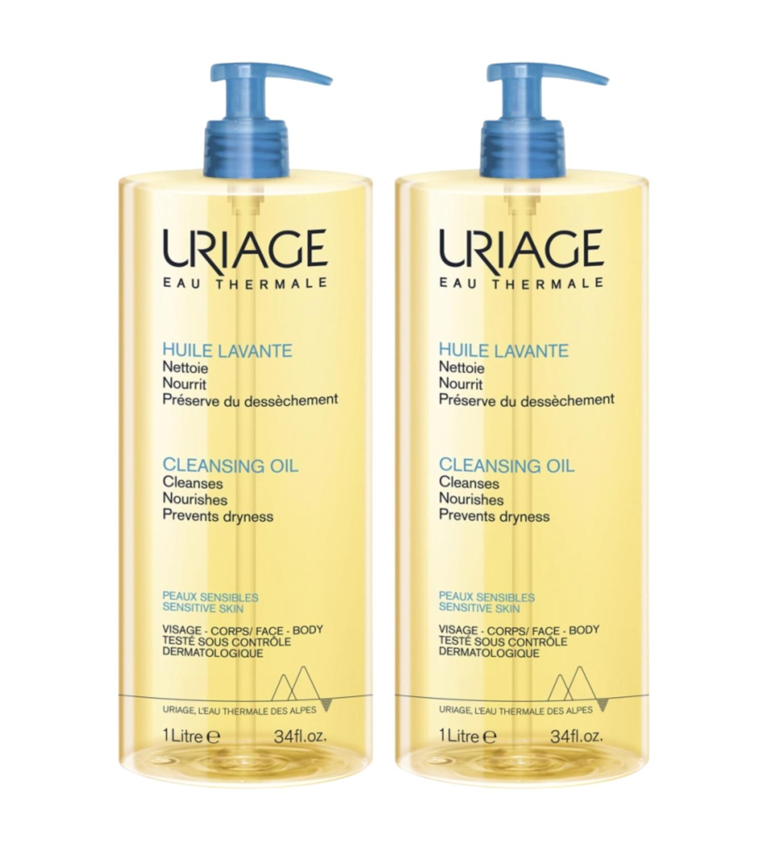 Cleansing Oil | Daily Hygiene Care | Cleans Nourishes & Protects | 100% Tolerance | High Hydration | Soap-Free Treatment | Tested under pediatric supervision | Set of 2x1L