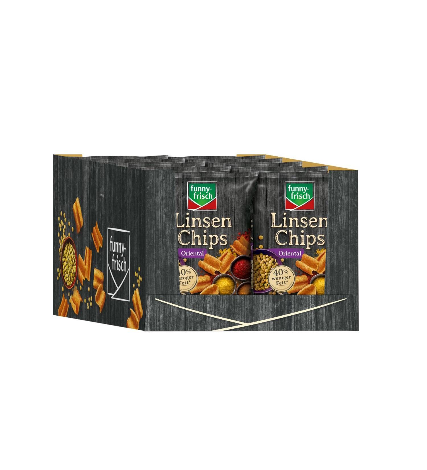 Buy Funny-Frisch Lentil Chips Oriental - 12 Pack (12 x 90g) | International Shipping Available - Buy Online on GoSupps.com