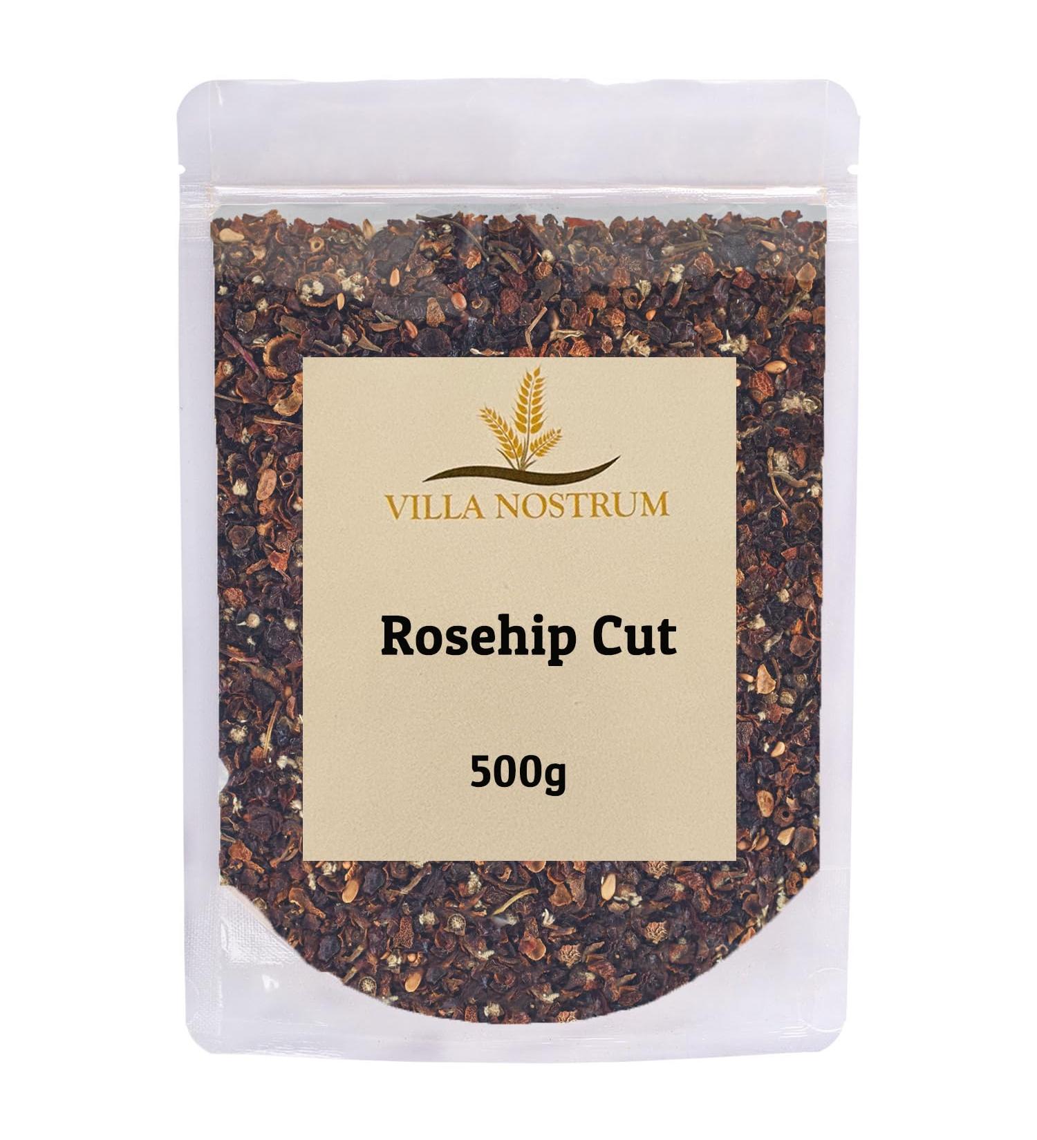 Rosehips (Finely Cut) 500g || Natural Sun Dried Rosehips Rosa Canina Herbal Tea Premium Quality by Villa Nostrum