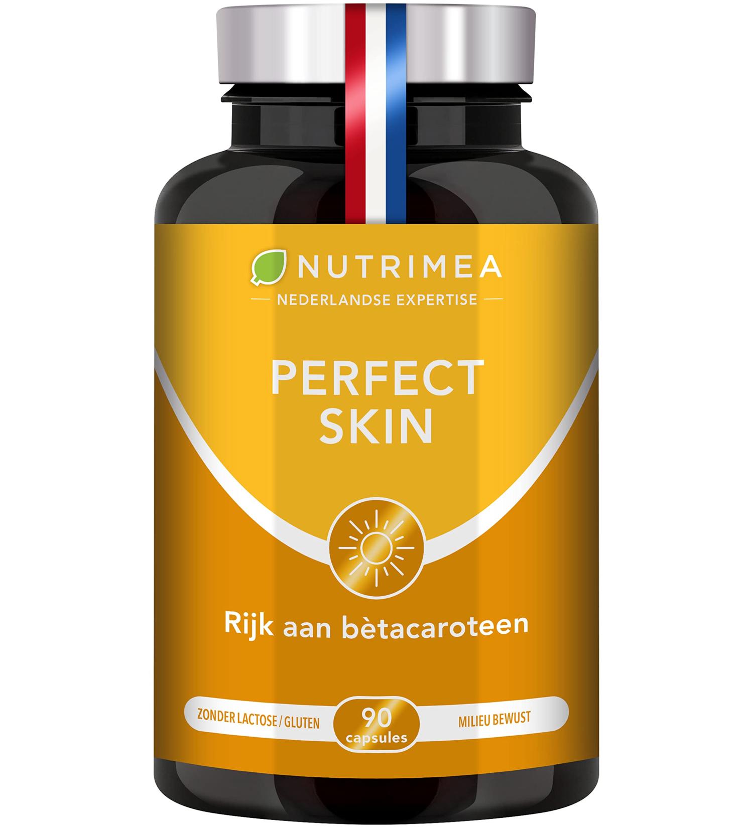 Plastimea Perfect Skin Tanning conditioner and accelerator All skin types BetaCarotene and Burdock PERFECT SKIN 90 Vegan Capsules Nutrimea Made in France - Buy Online on GoSupps.com