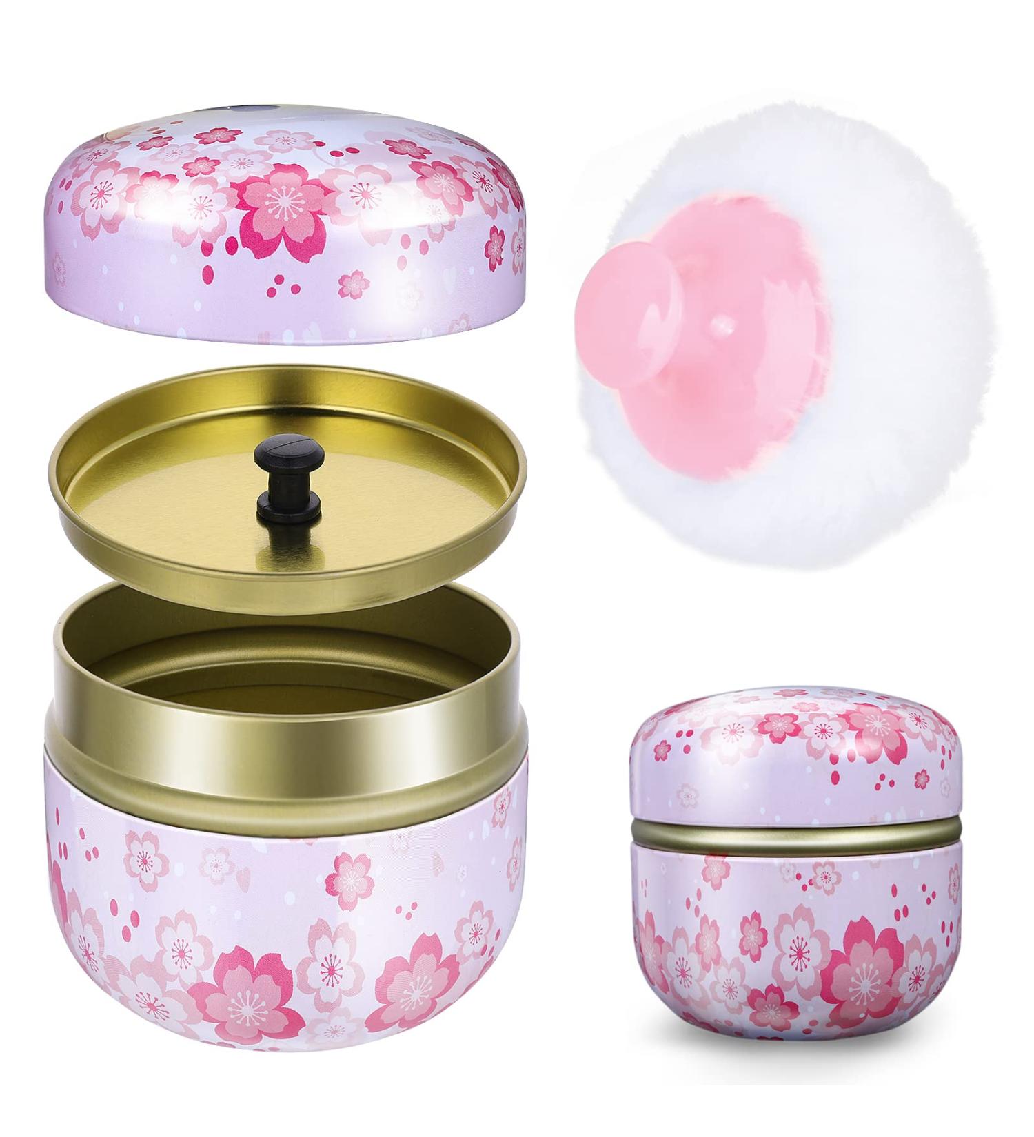 SIBBA Powder Suitcase with Powder Squad - Pink Baby Powder Container & Makeup Puff Kit for After Bath Care - Buy Online on GoSupps.com