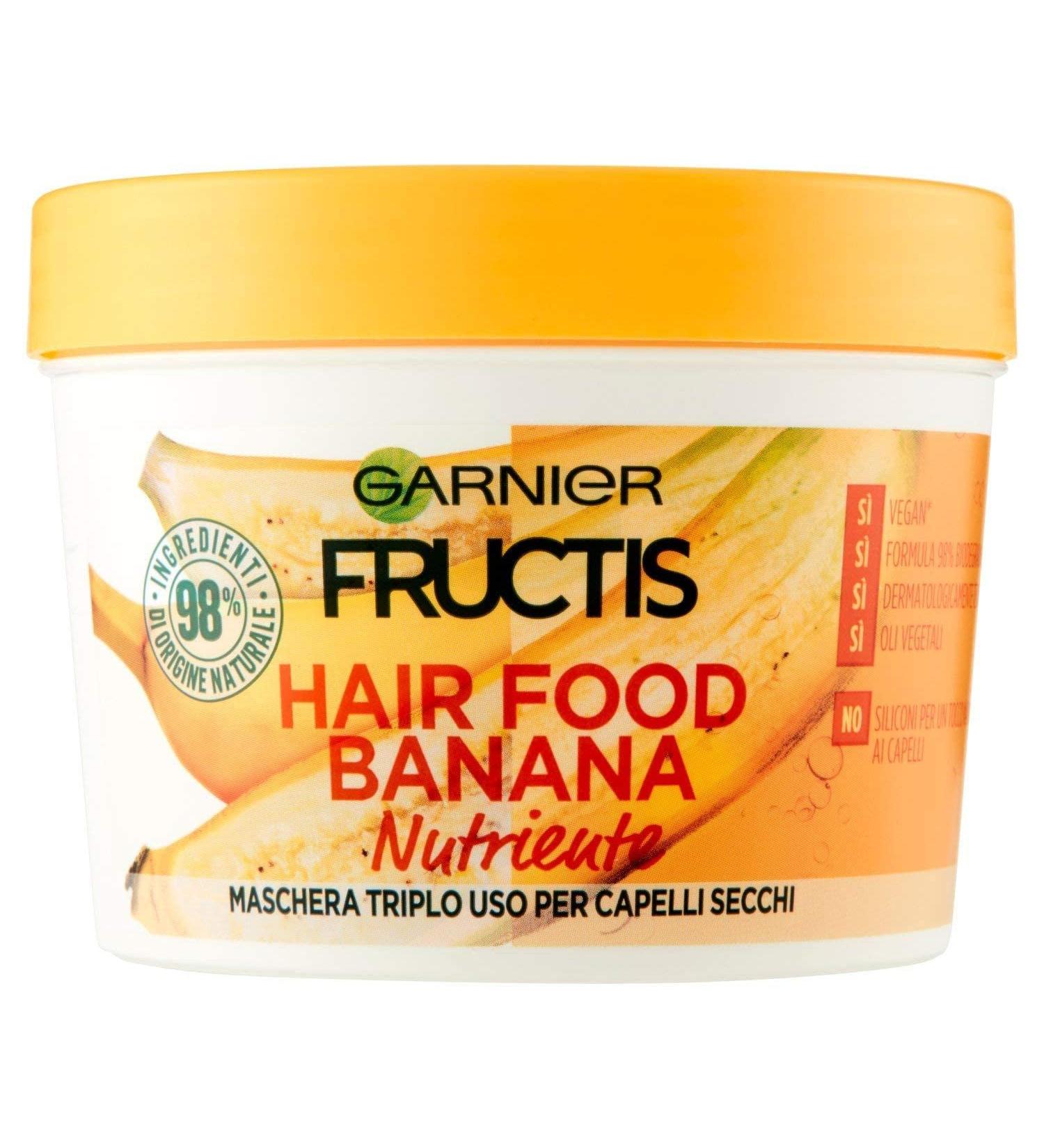 Garnier Fructis Hair Food Banana - Nourishing 3-in-1 Vegan Hair Mask for Dry Hair - 390ml | International Shipping Available - Buy Online on GoSupps.com