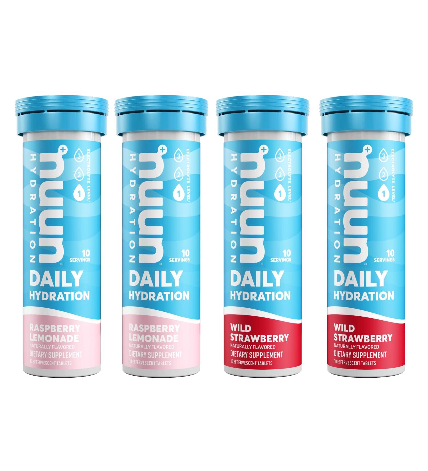 Nuun Daily Wellness Hydration Electrolytes Mixed Berry 40ct (4 Tubes) - Buy Online - Buy Online on GoSupps.com