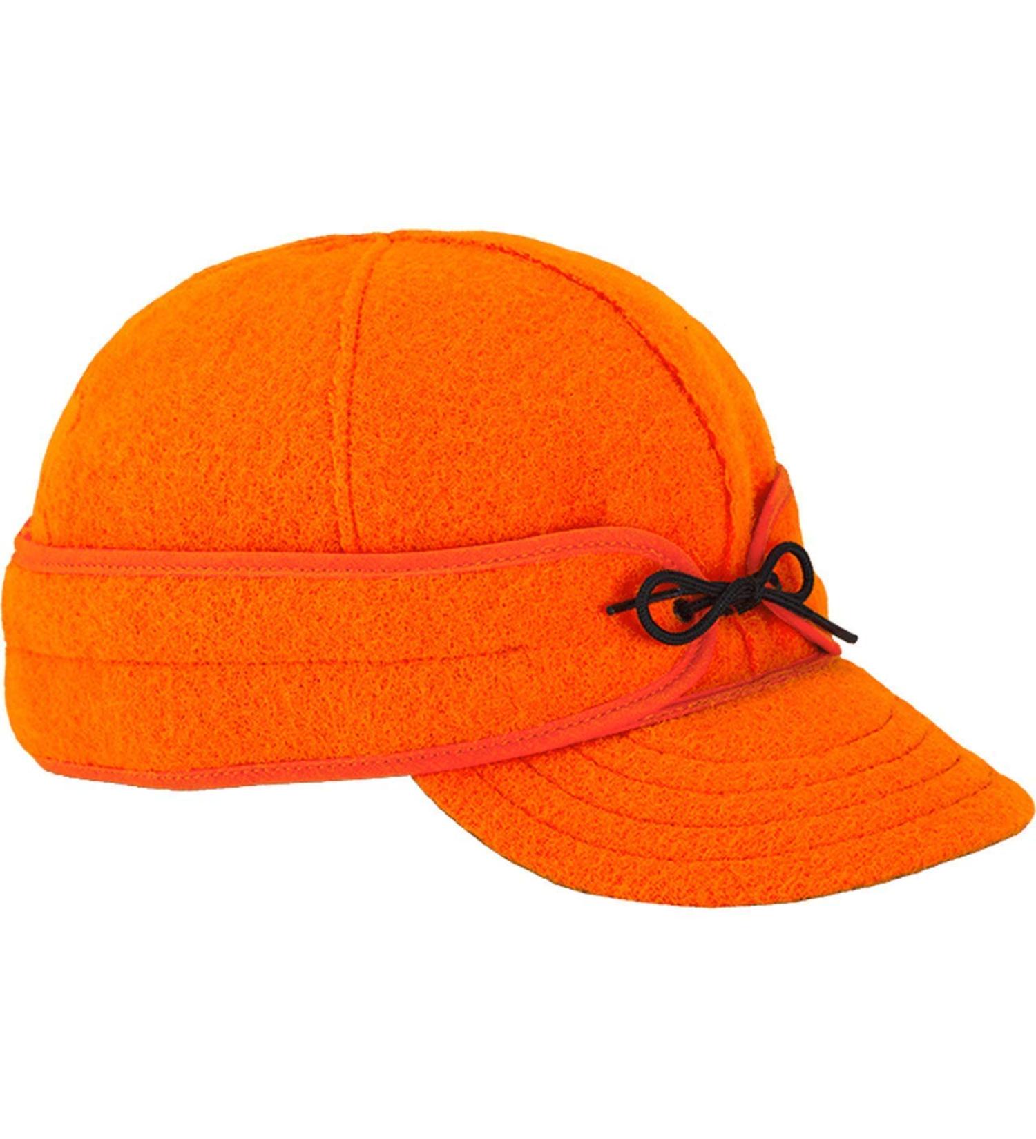 Stormy Kromer Original Kromer Cap - Winter Wool Hat with Earflap 7 3/4 Blaze Orange - Warm & Stylish Headwear for Cold Weather - Buy Online on GoSupps.com